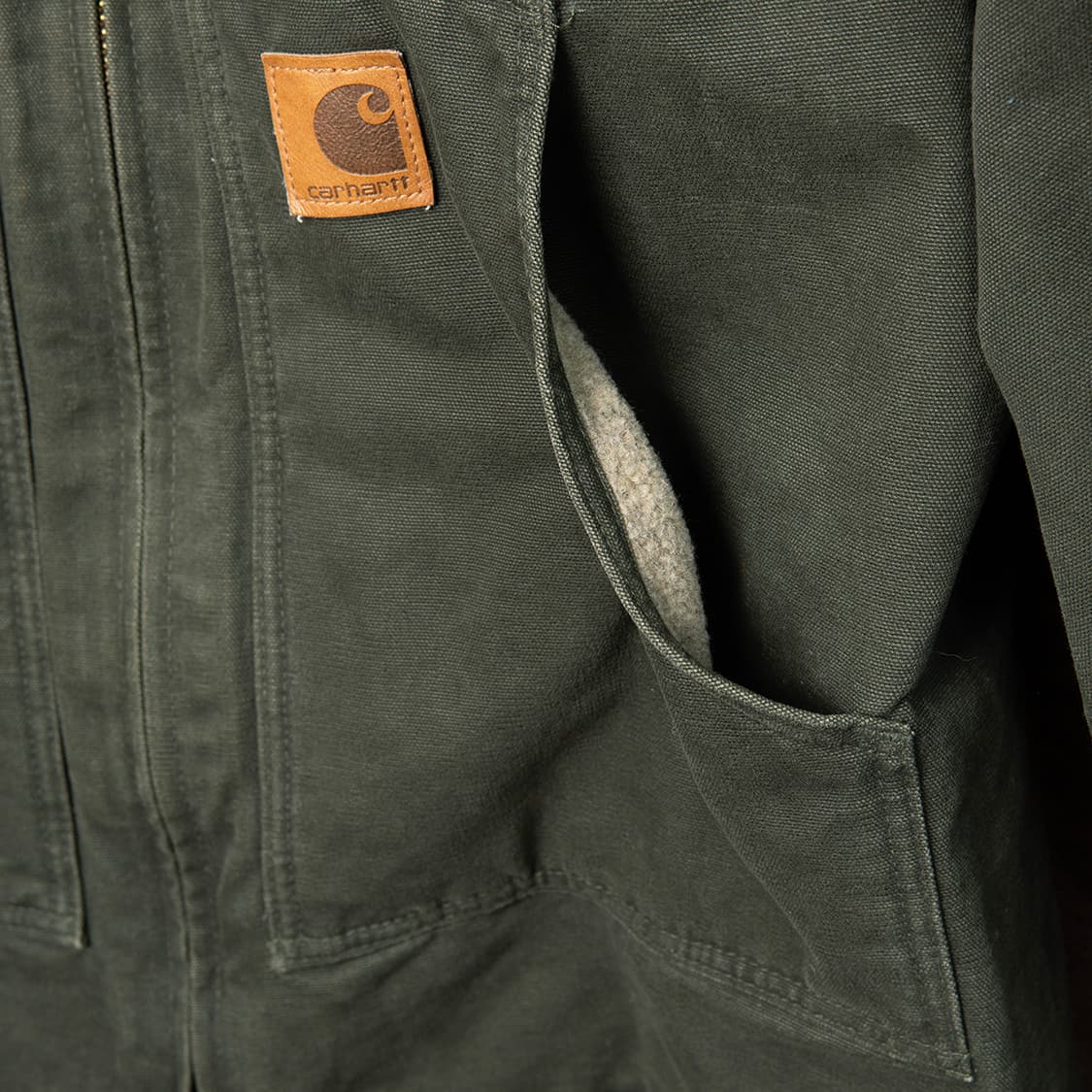 [120] 00s 칼하트 C61 쉐르파 라이닝 샌드스톤 릿지 코트  상품이미지5