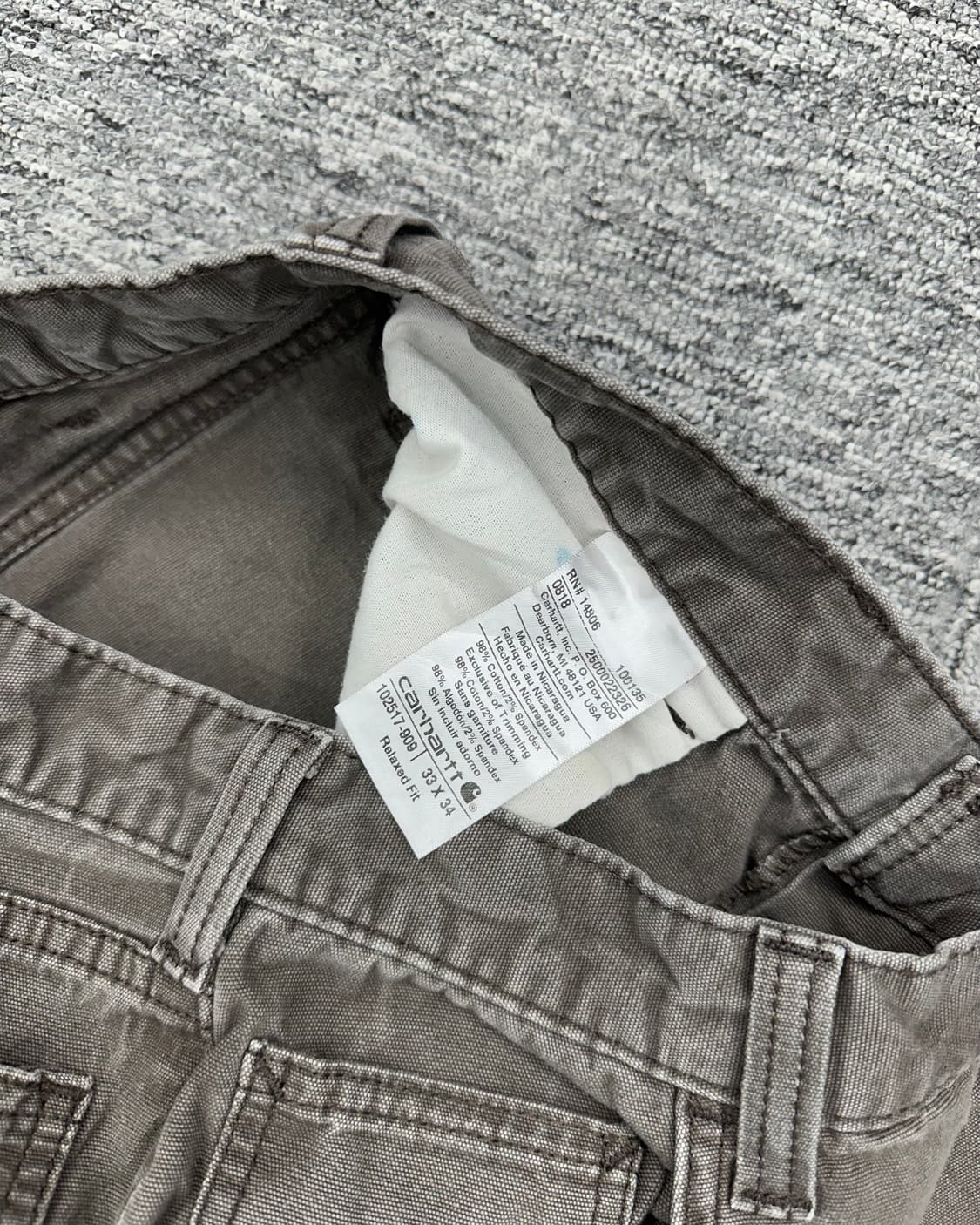 (허단41)칼하트 워크 팬츠-M1863 상품이미지4