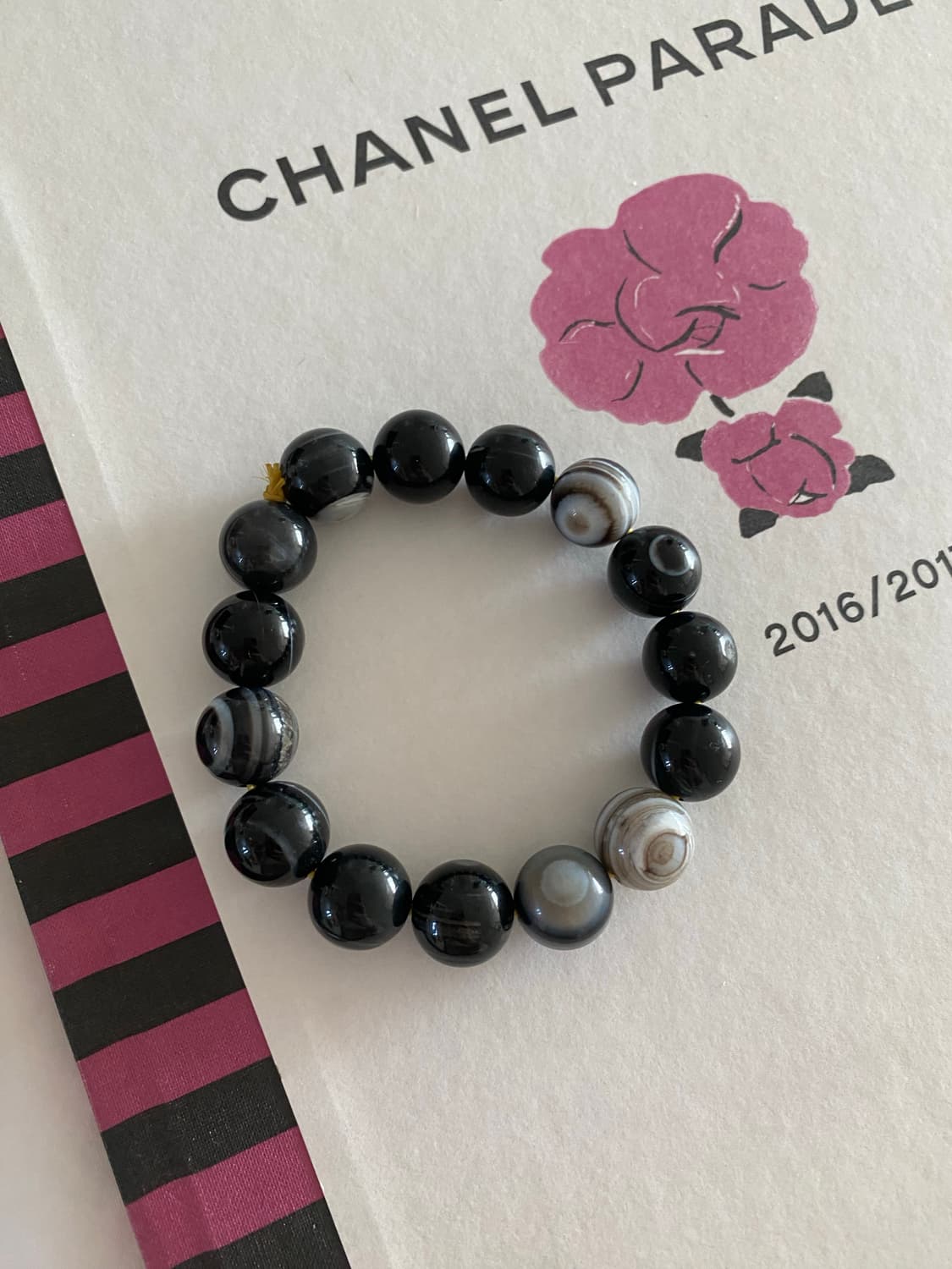 흑마노석 원석 팔찌 상품이미지1