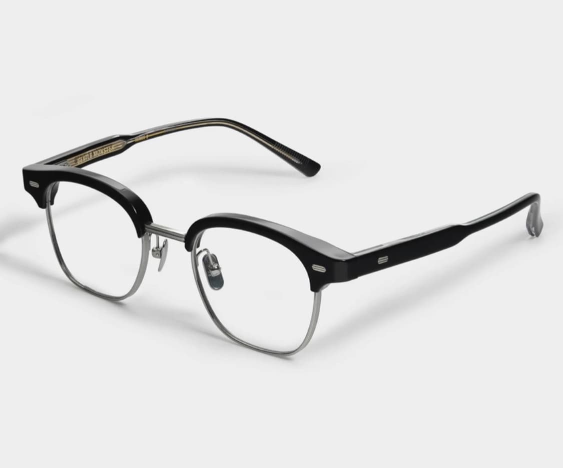 젠틀몬스터 로크01 블랙 하금테 안경 상품이미지1