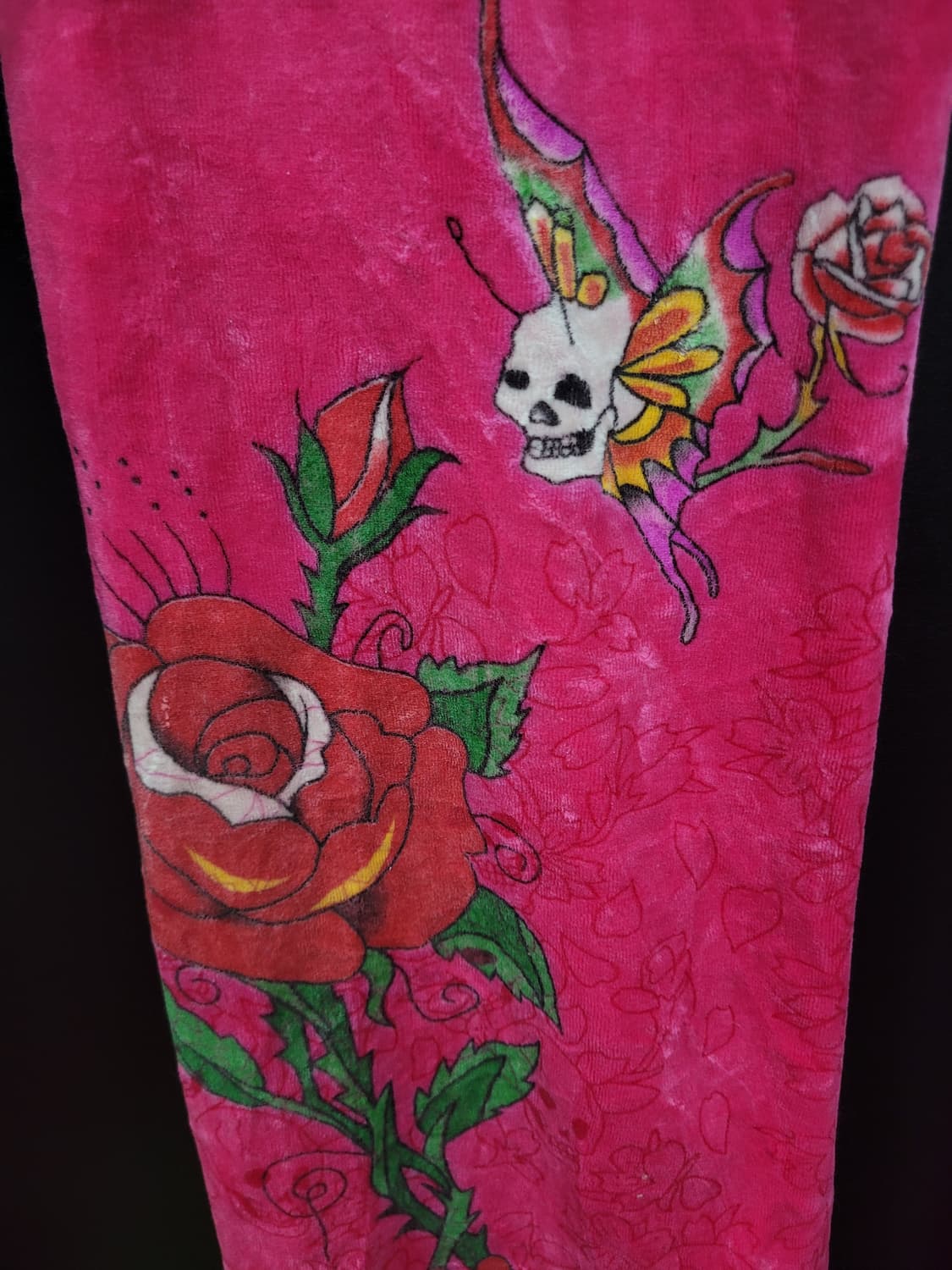 Ed Hardy 에드하디 올드스쿨 펑크 벨루아 트랙팬츠 상품이미지6