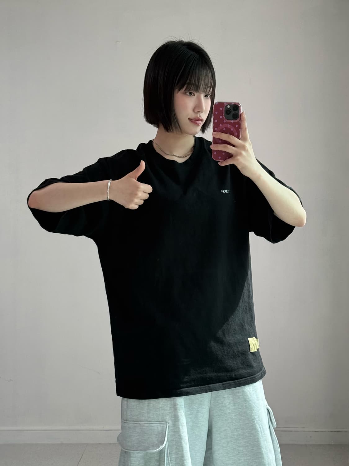 Wtaps 블랙 반팔티 상품이미지2