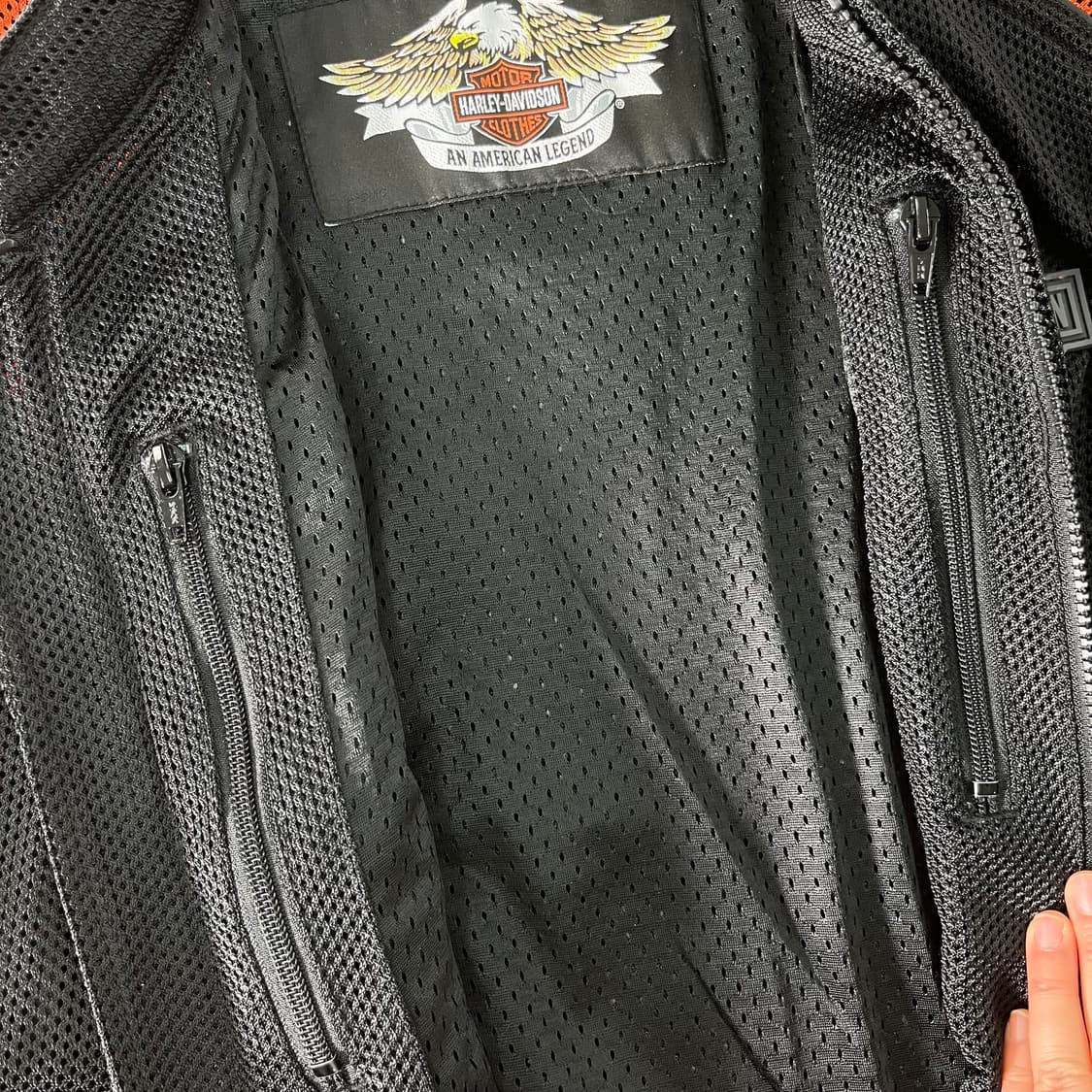 100 할리데이비슨 메쉬 빅로고 모터사이클 자켓 상품이미지5