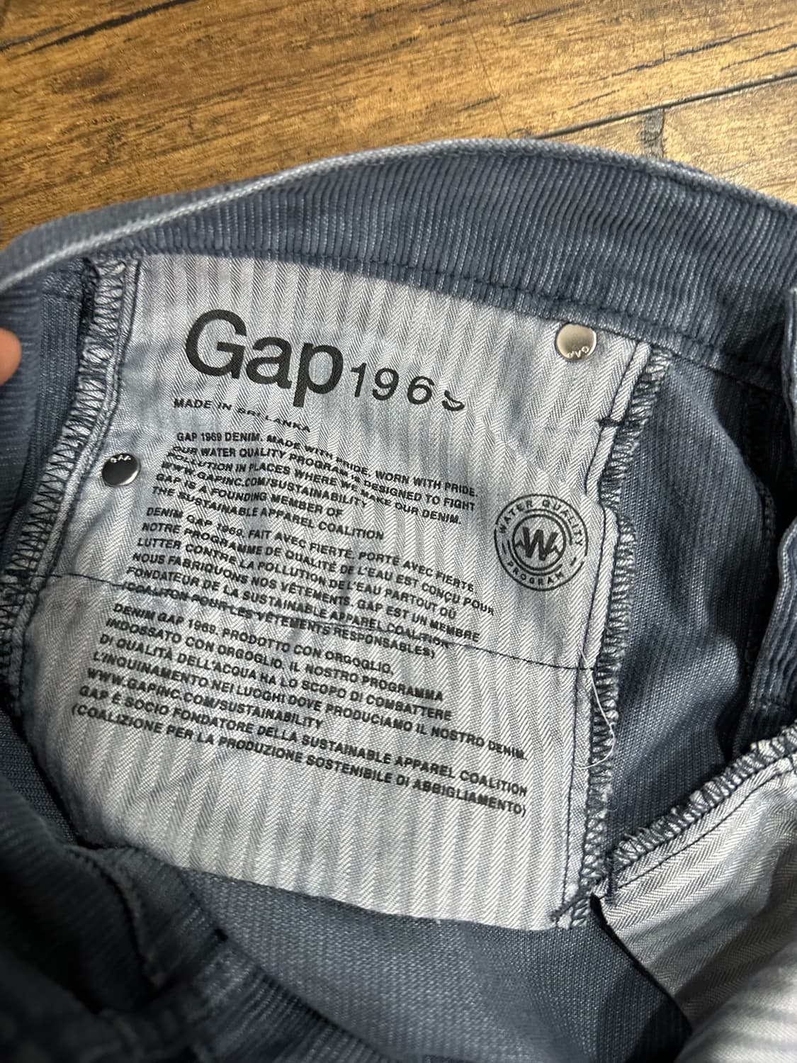 Gap 1969 라인의 여성 코듀로이 팬츠 실측 28-29 상품이미지6
