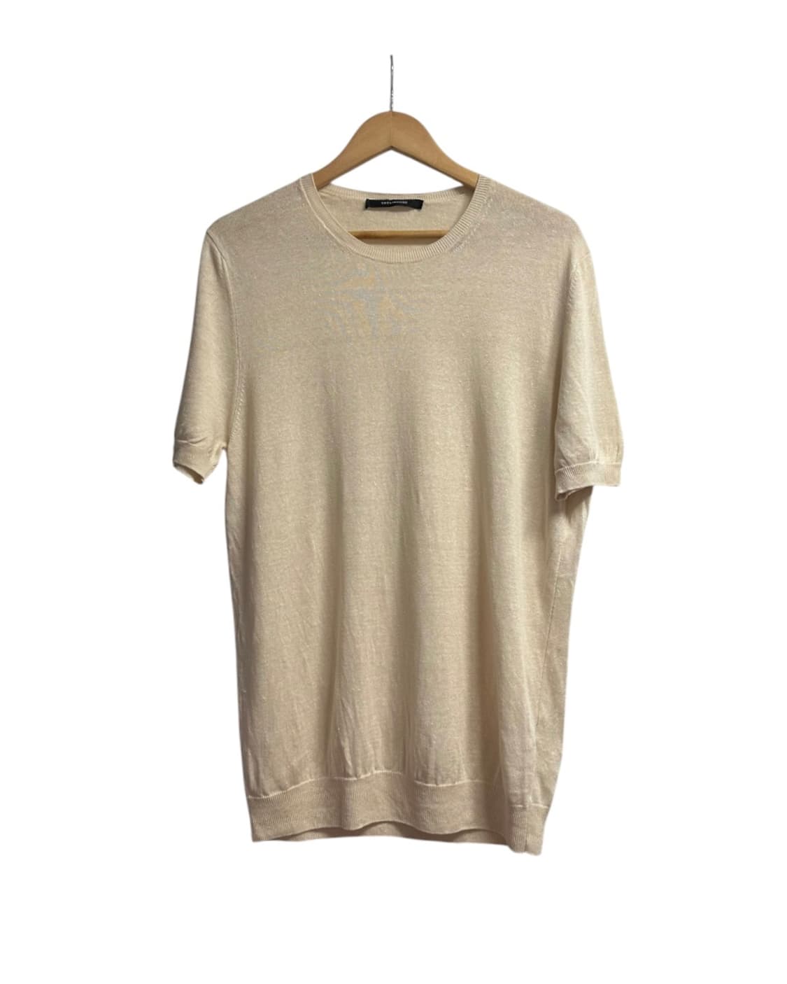 딸리아또레(TAGLIATORE) 린넨 라운드넥 반팔니트 52(XL) 상품이미지1