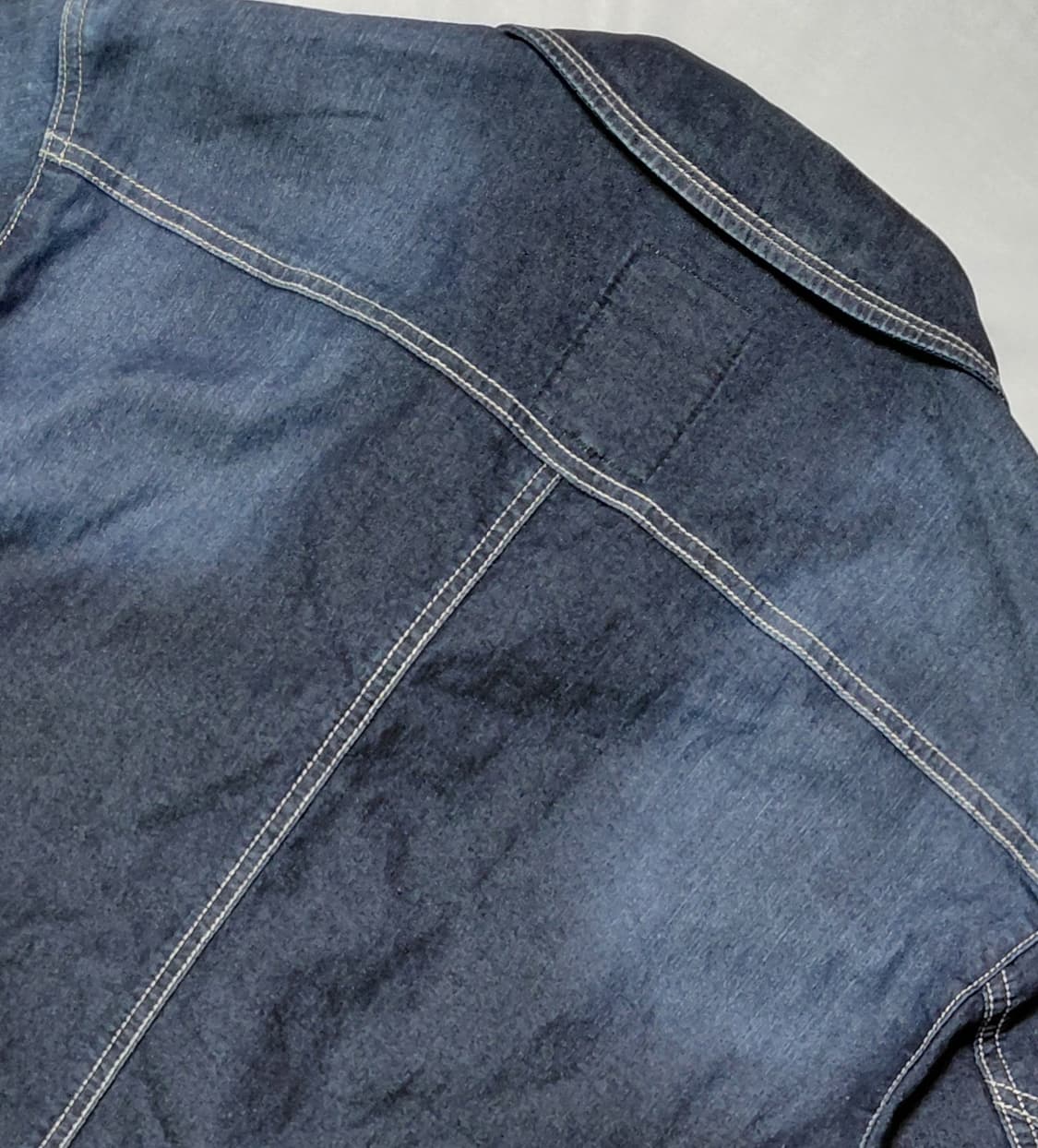 [L] G.GROUND 지그라운드 딥블루 워싱 데님 트러커 자켓 상품이미지10