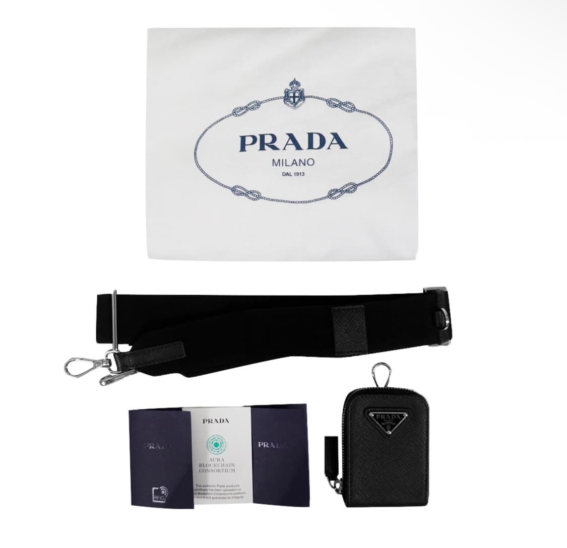 프라다 남성 삼각로고 사피아노 레더 테수토 숄더백 블랙 2VH113 상품이미지10