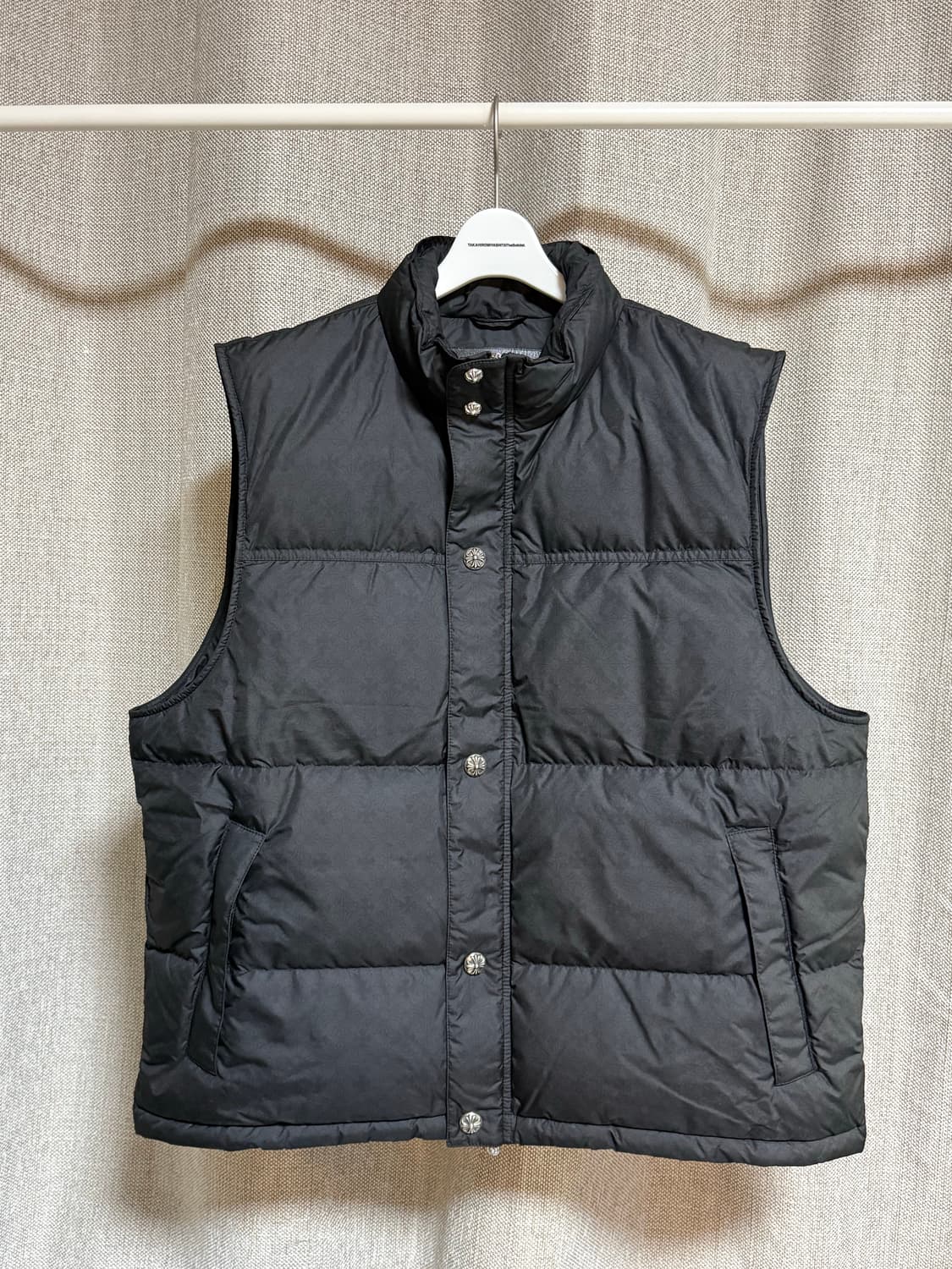 [M] 크롬하츠 스티프 V2 다운 베스트 블랙 Stiff 패딩 조끼 상품이미지1