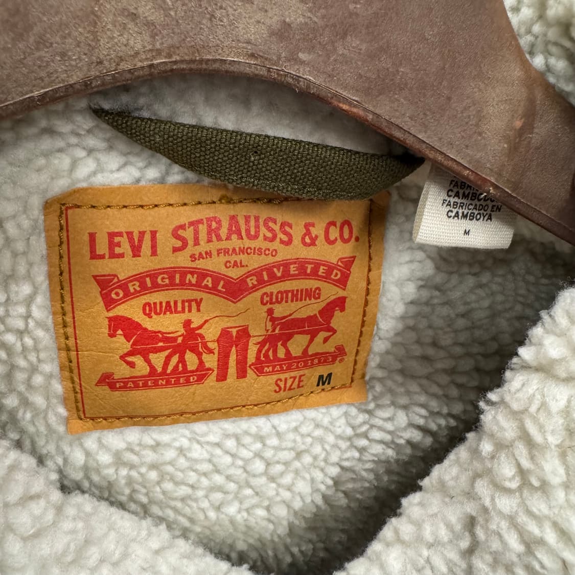 리바이스 타입 3 쉐르파 트러커 자켓 카키 상품이미지6