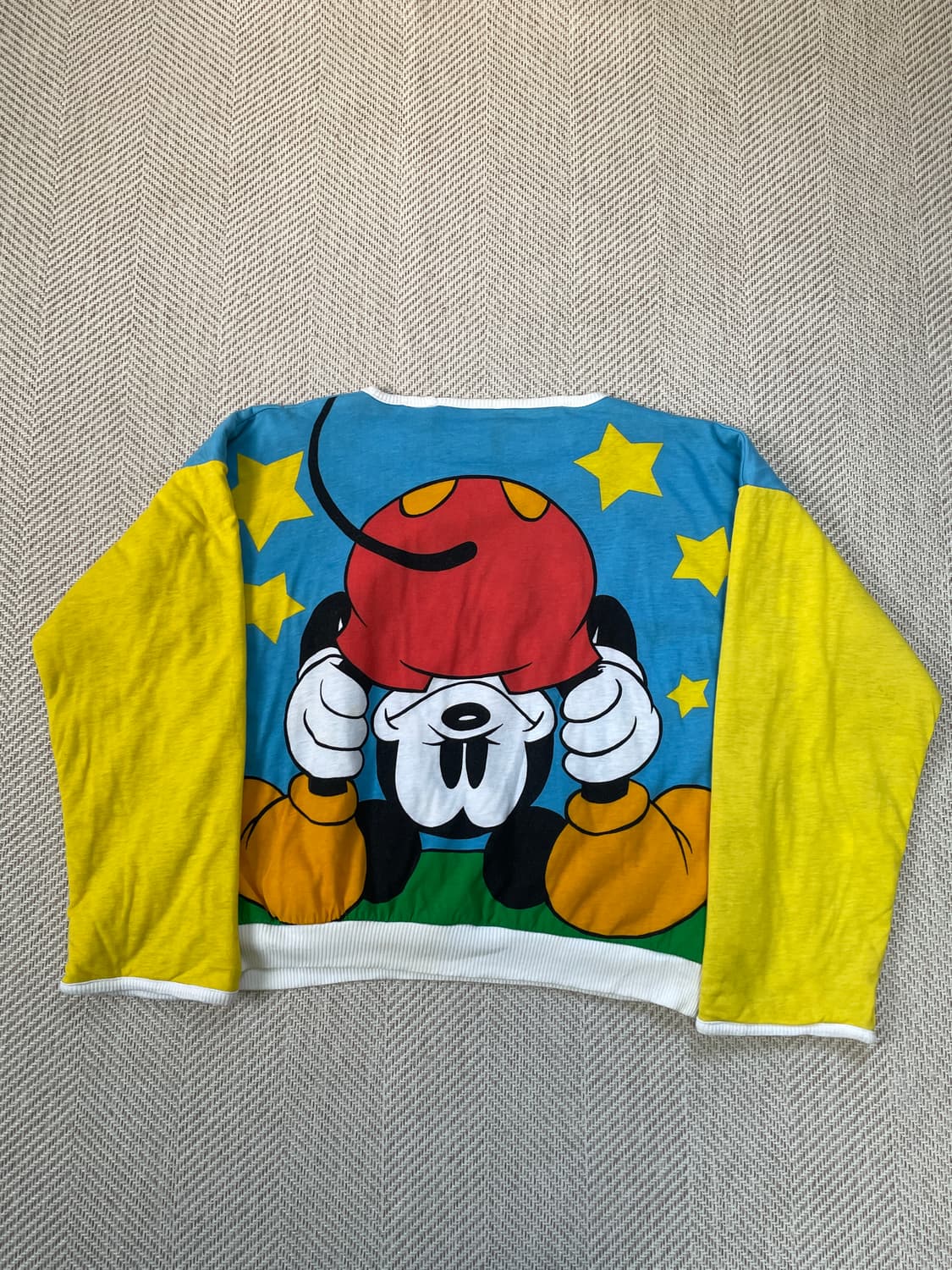 80s 레어 월트디즈니 공식 미키마우스 리버시블 스웻 J03609 상품이미지4