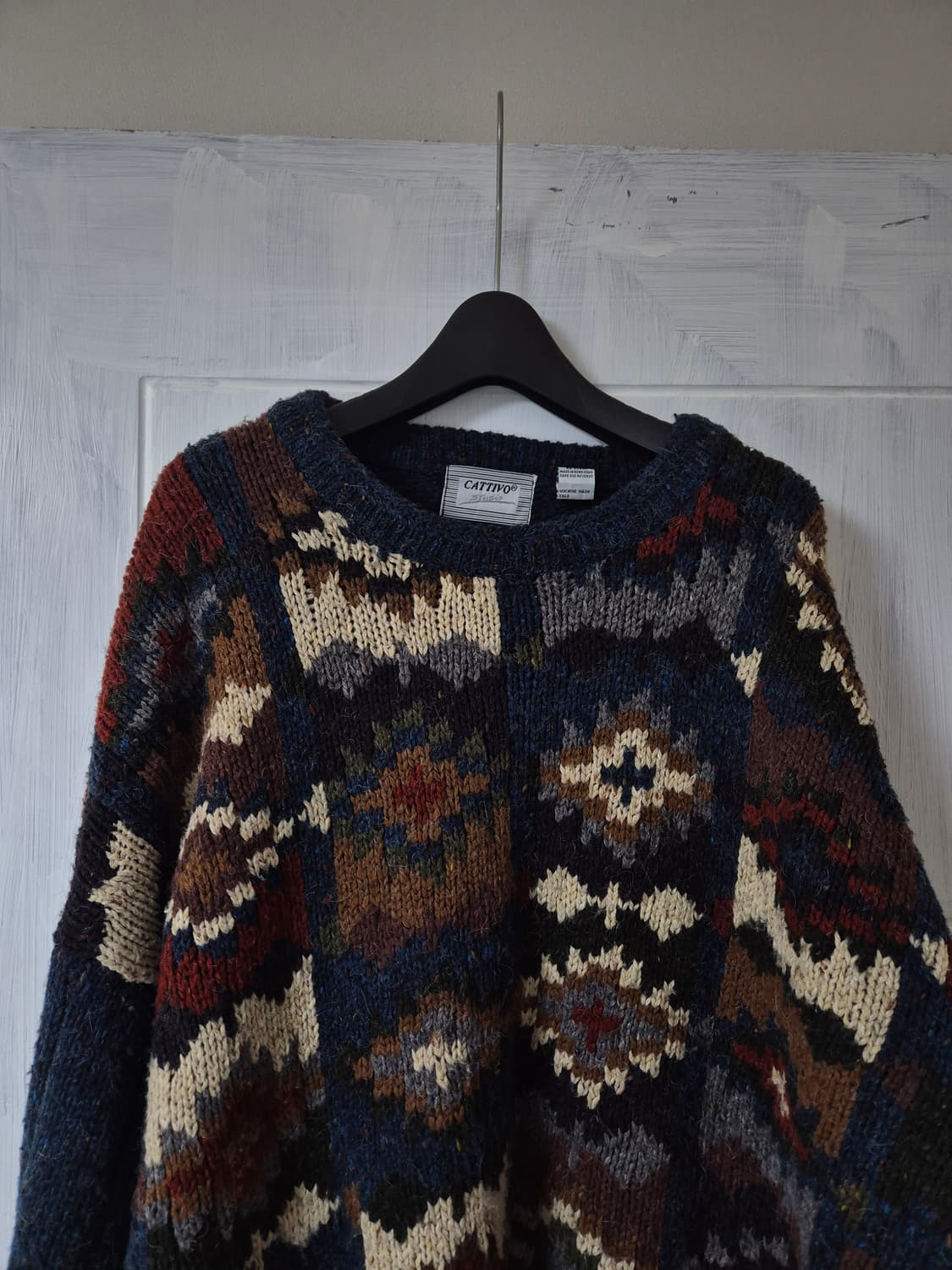 Cattivo Studio 홍콩제조 빈티지 니트 2XL 상품이미지5