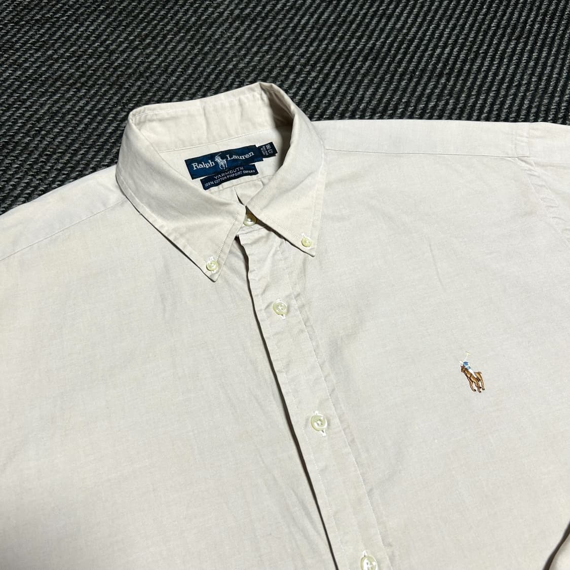 [XXL] Polo 폴로 랄프로렌 살구색 코튼 옥스퍼드 셔츠 상품이미지5