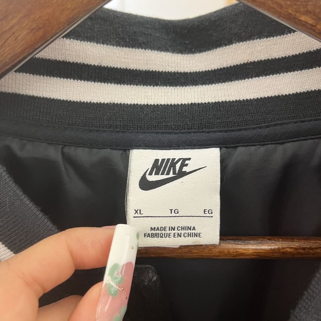 나이키 NSW 어센틱 빈티지 캐주얼 바시티 자켓 XL C11236 상품이미지5