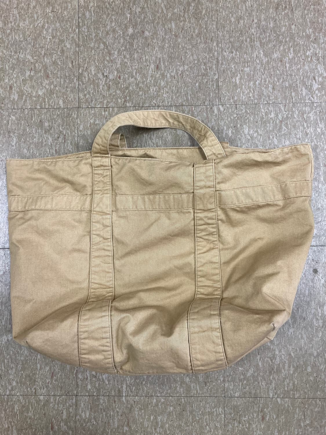 다이브인 WASHED JUMBO TOTE BAG (BEIGE) 상품이미지4