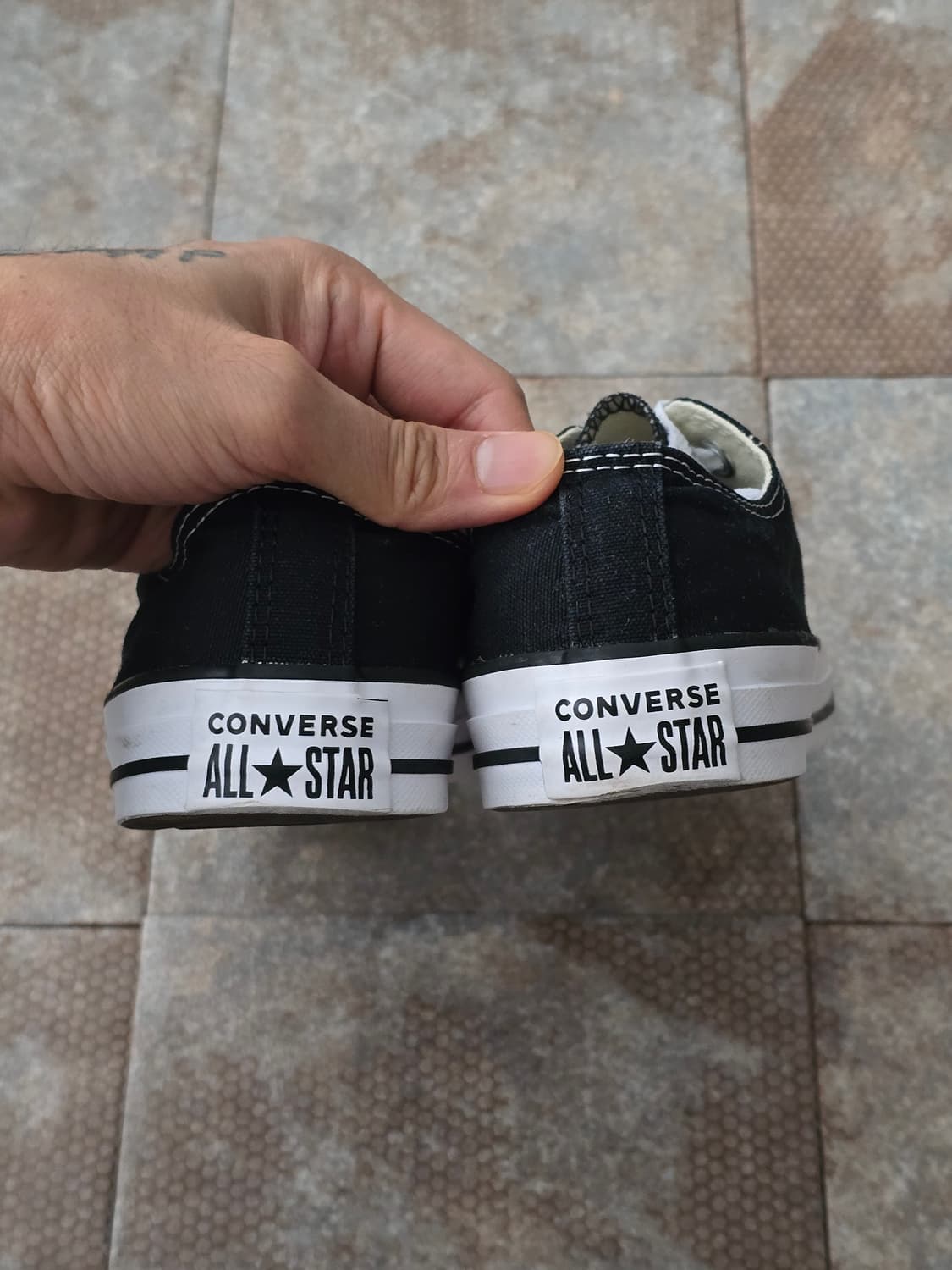 (245)컨버스 척테일러 올스타 로우 검흰  상품이미지9