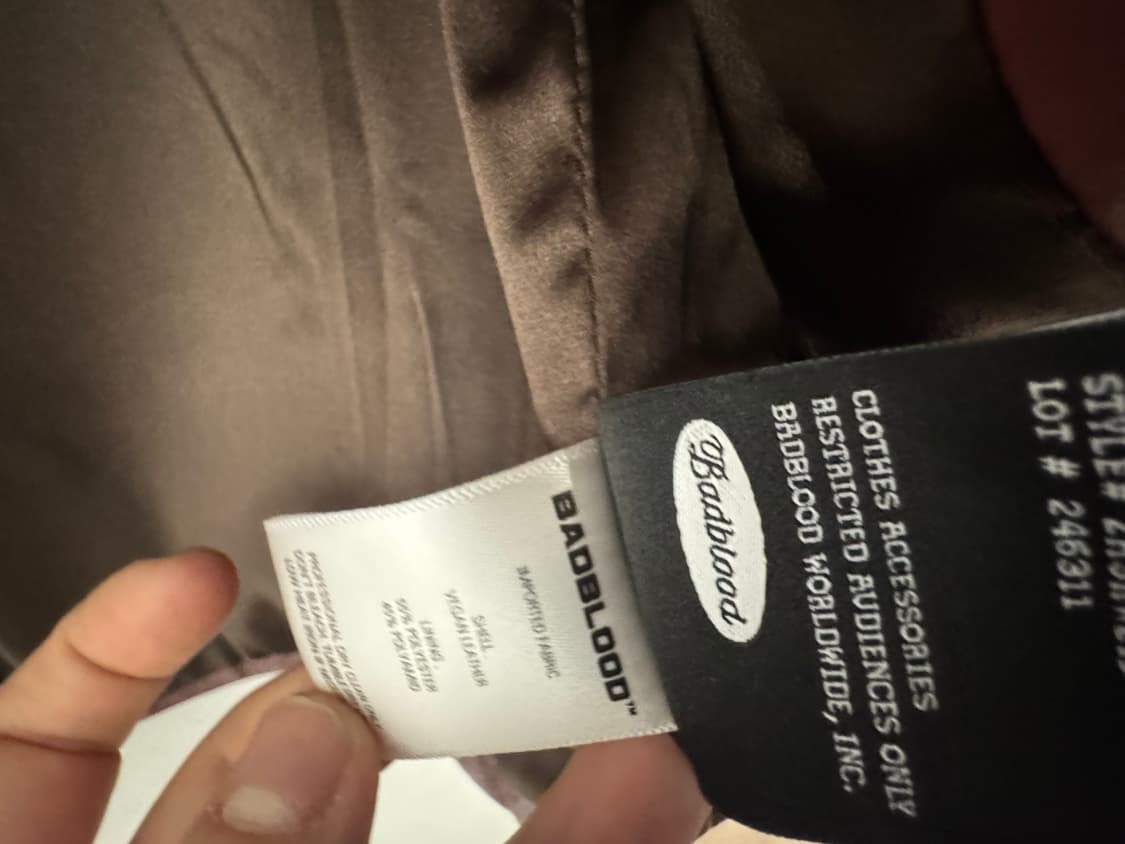 배드블러드 레드 레더 자켓 상품이미지5