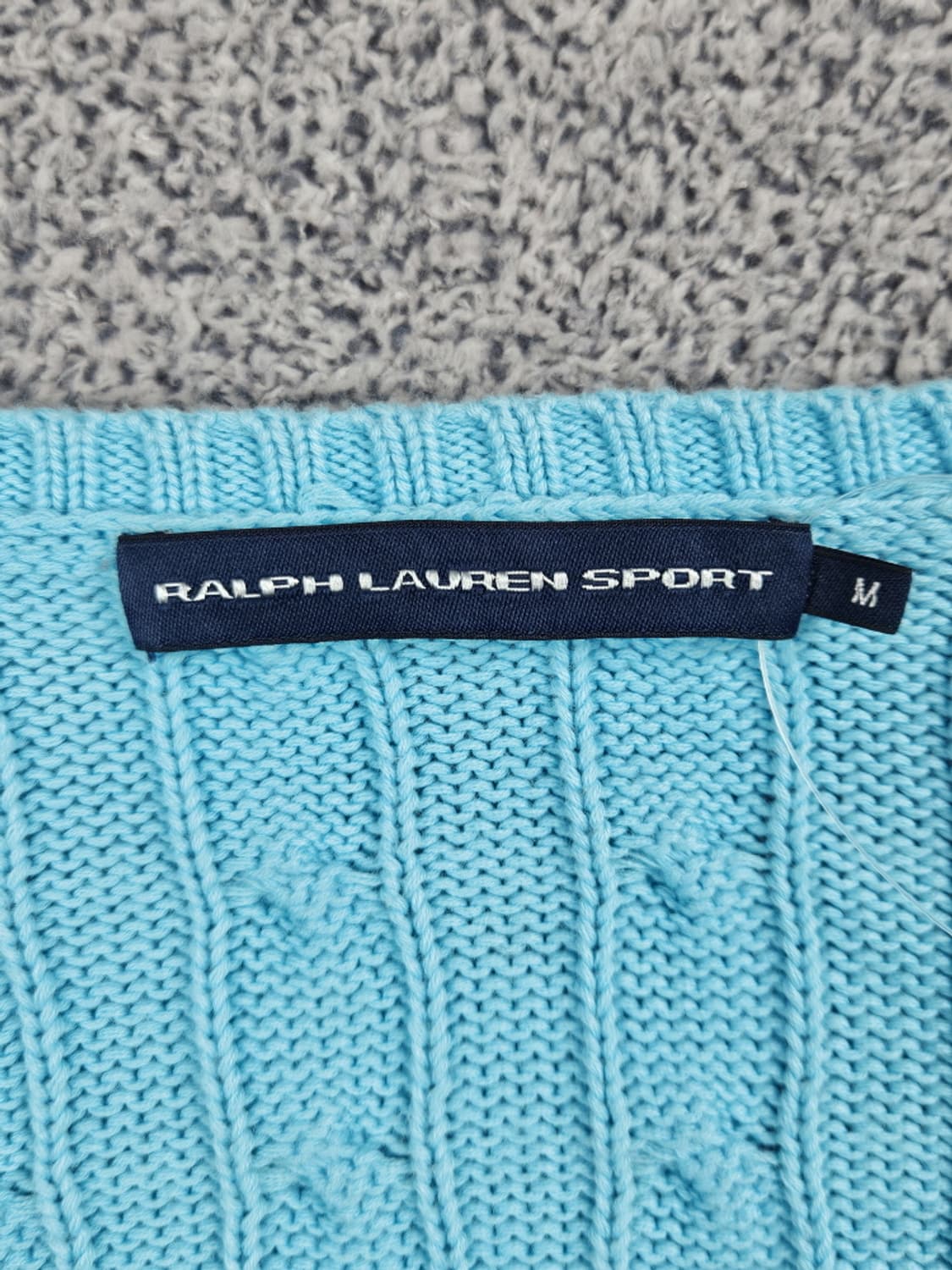 폴로랄프로렌스포츠 브이넥 트위드티드 케이블 니트 ( M ) / 10505 상품이미지8