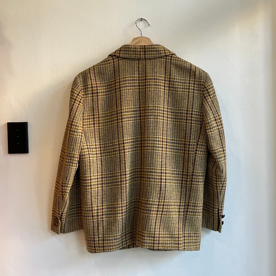 80’s Issey Miyake wool check jacket  상품이미지4