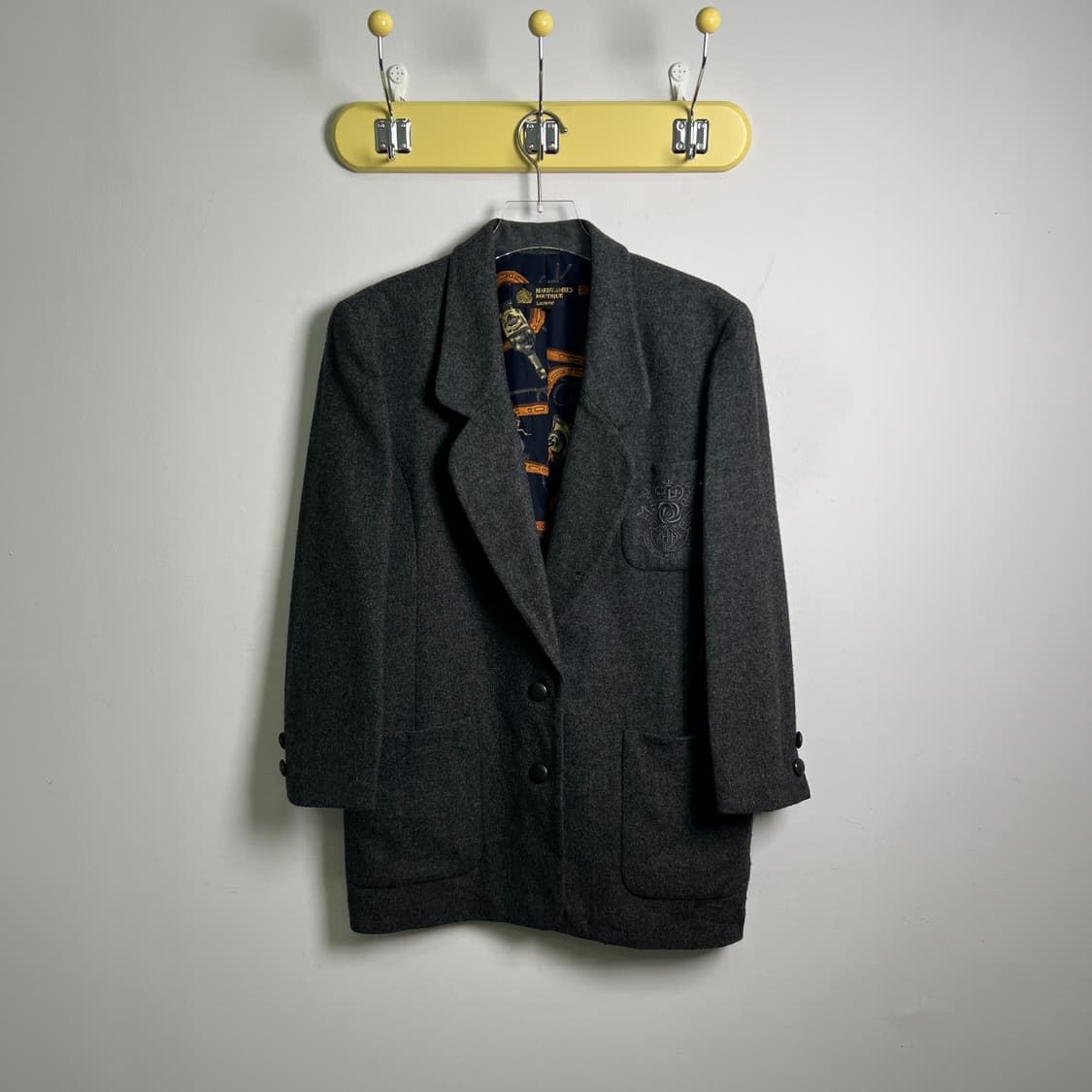 하디 에이미스 차콜 울 더블 블레이저  상품이미지1