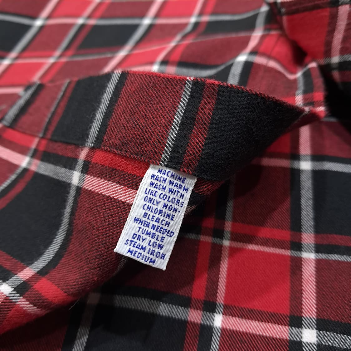 CL540 2XL 폴로 90s 클래식 타탄체크 버튼다운 레드 셔츠 남방 상품이미지5