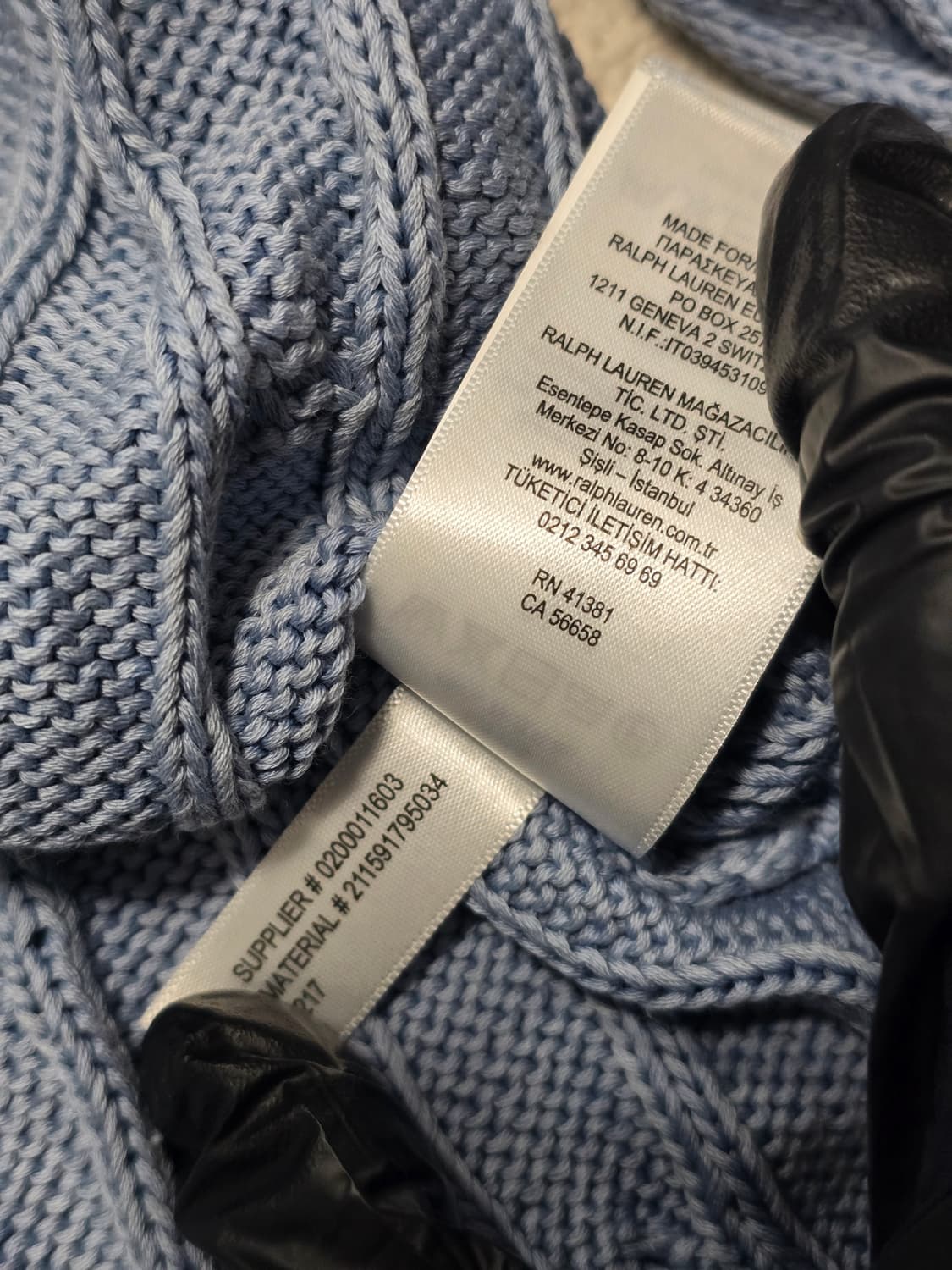 폴로 랄프로렌 피마코튼 케이블 니트 소라 상품이미지9