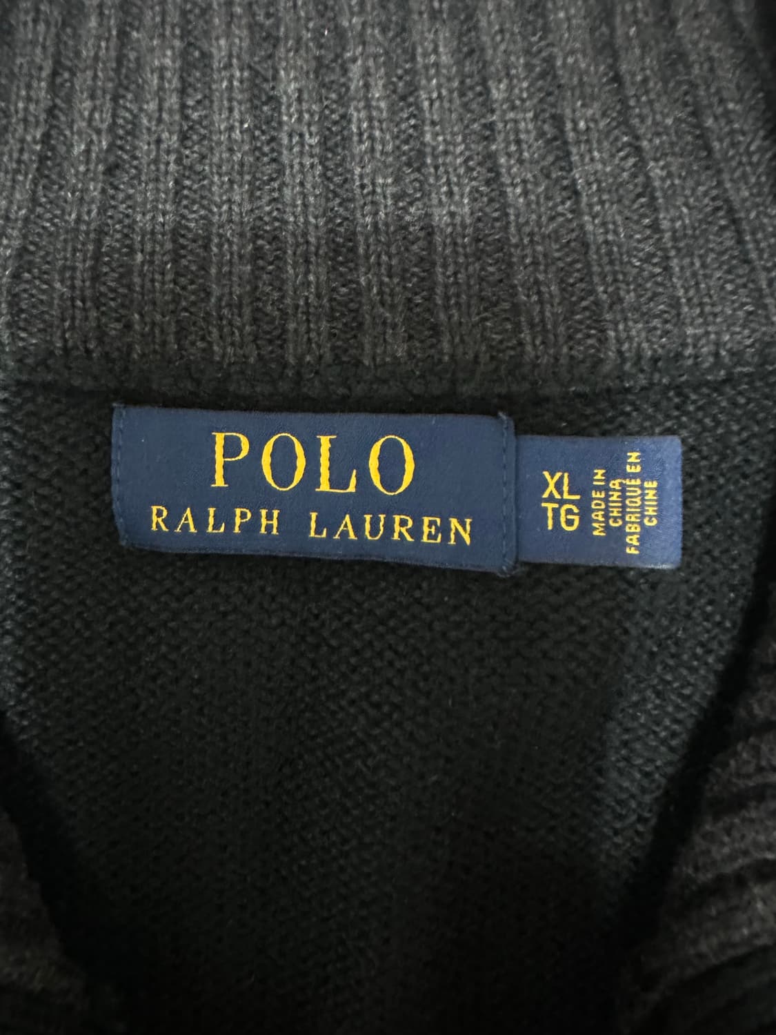 폴로 랄프로렌 블랙 하프넥 니트 상품이미지5