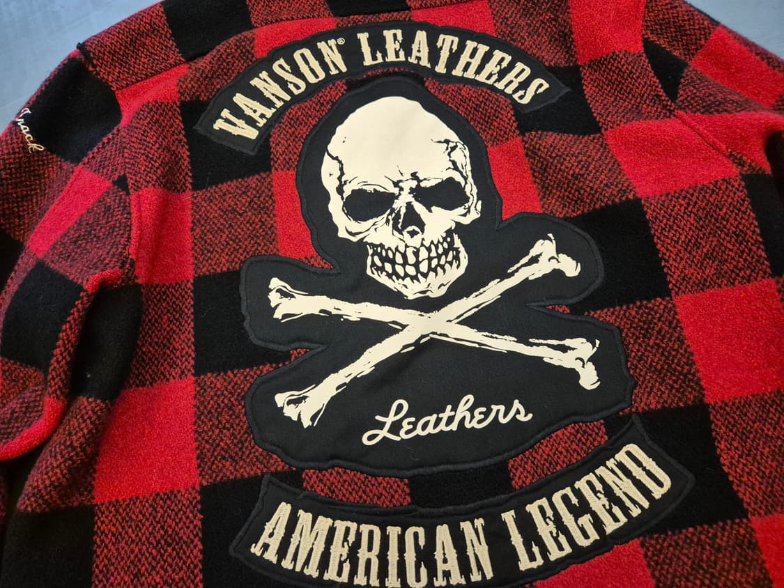 밴슨레더 버팔로체크 울 자켓 상품이미지4