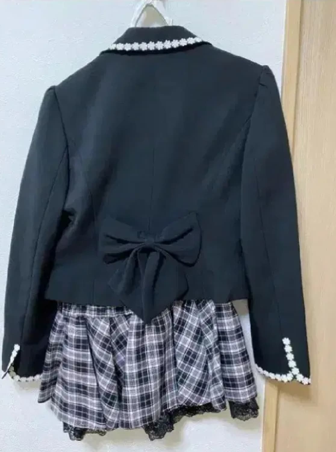 빈티지코디세트달천대장y2k히메갸루헤이세이긱시크프레피캉캉스커트레이스프릴자켓 상품이미지8