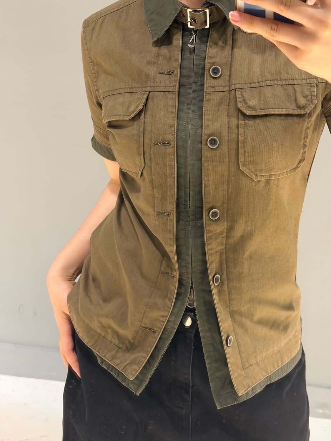 Nicole club for men neck buckle shirt jk 상품이미지4