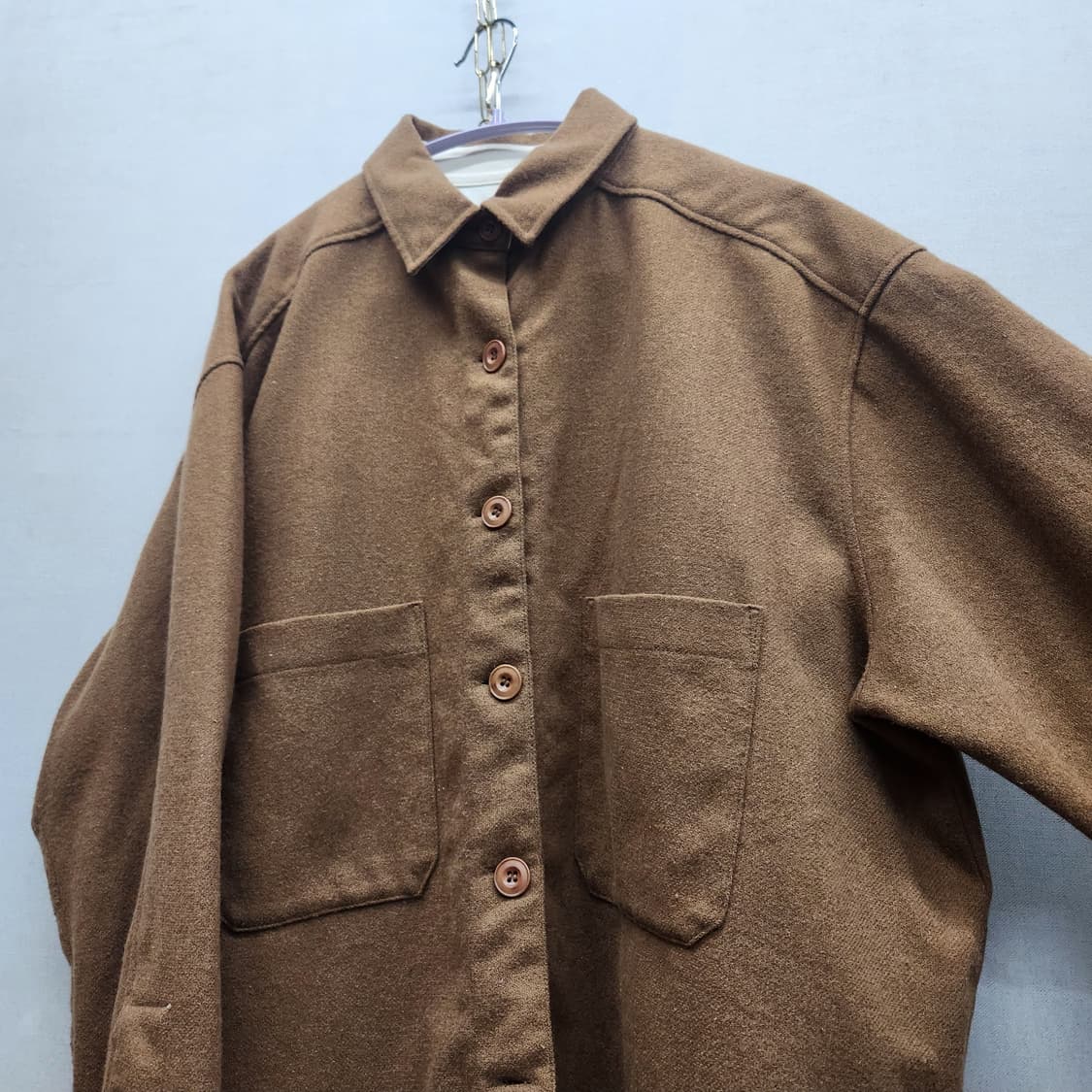 스튜디오톰보이 투포켓 셔츠형 자켓(모혼방) 2XL 상품이미지2