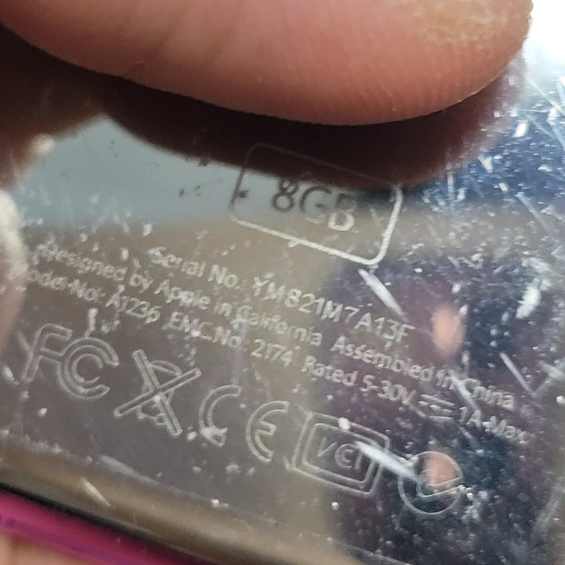 애플 아이팟 나노 3세대 8기가 핑크색상. A1236 상품이미지5