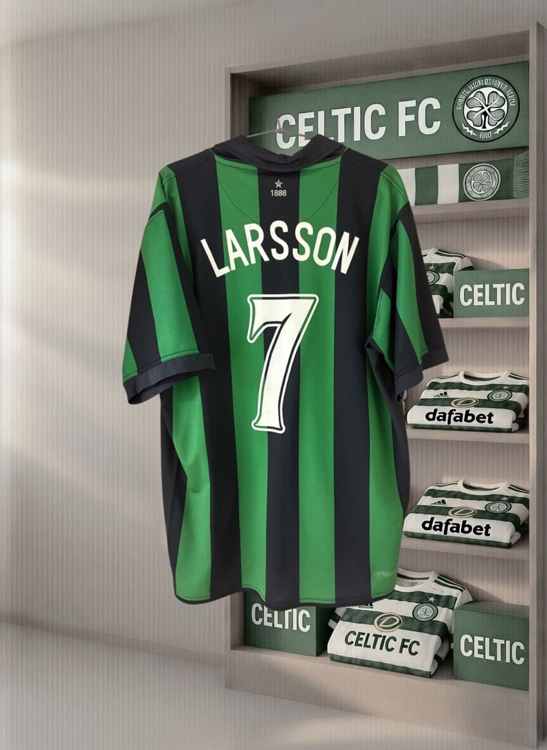 06-07 셀틱 어웨이 유니폼 수박바 라르손 정품 상품이미지1