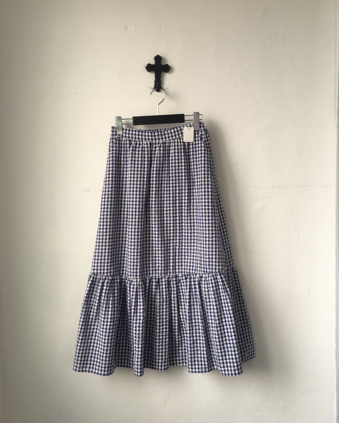 Check pattern skirt 상품이미지1