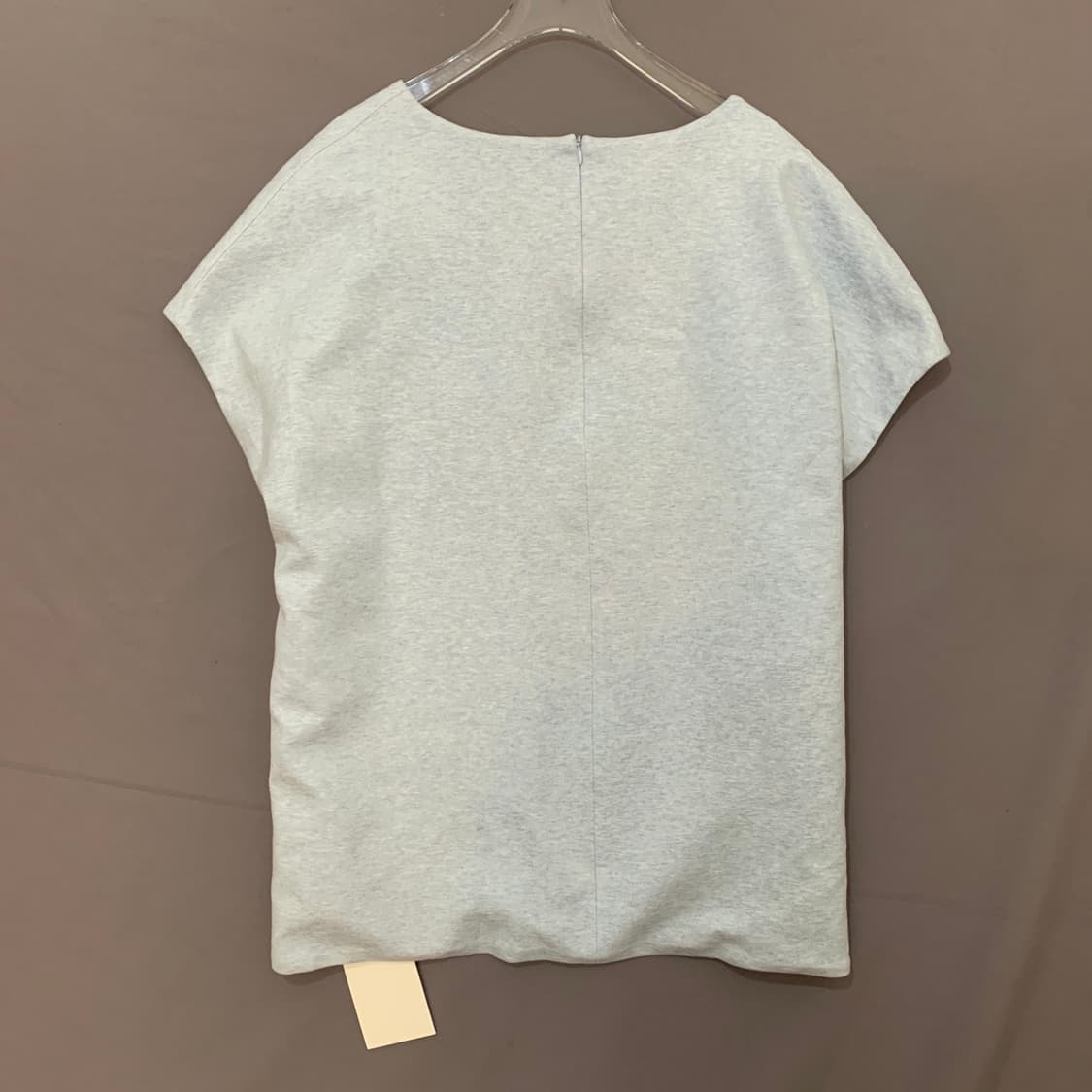 새상품 L 로제타게티 크로스 오버 멜란지 블루 반팔티 상품이미지3