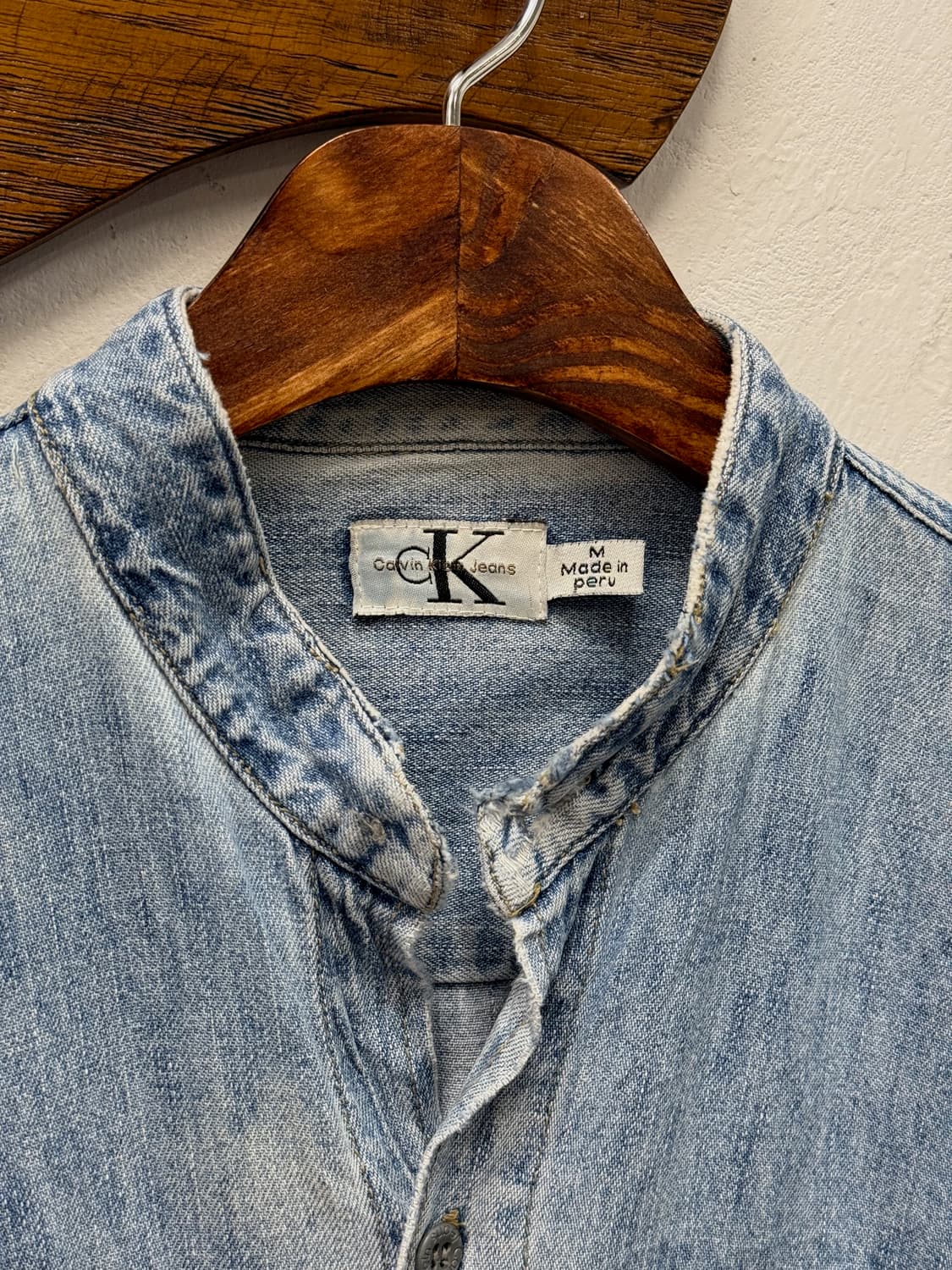 L) 90s Calvin Klein Jeans Band Collar De 상품이미지4