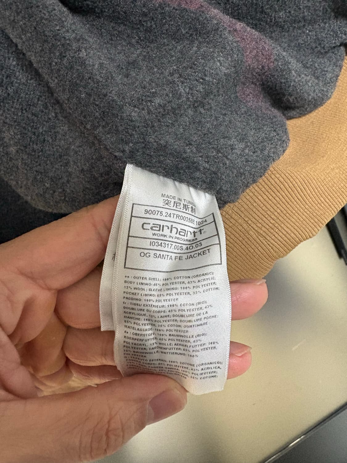 칼하트wip og 산타페 해밀턴 브라운 토바코 L 상품이미지4