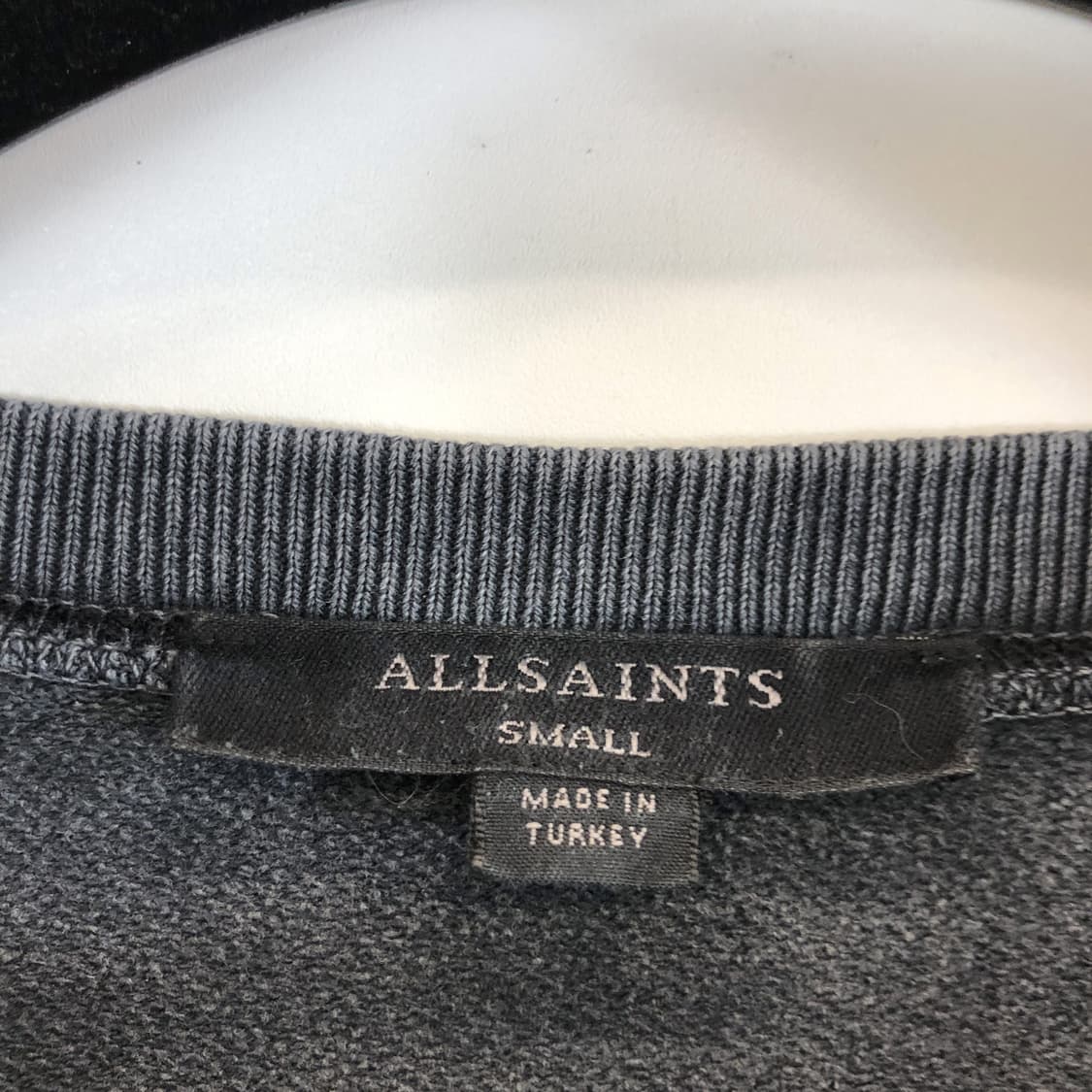 올세인츠 피그먼트 워시드 크롭맨투맨 S 상품이미지5