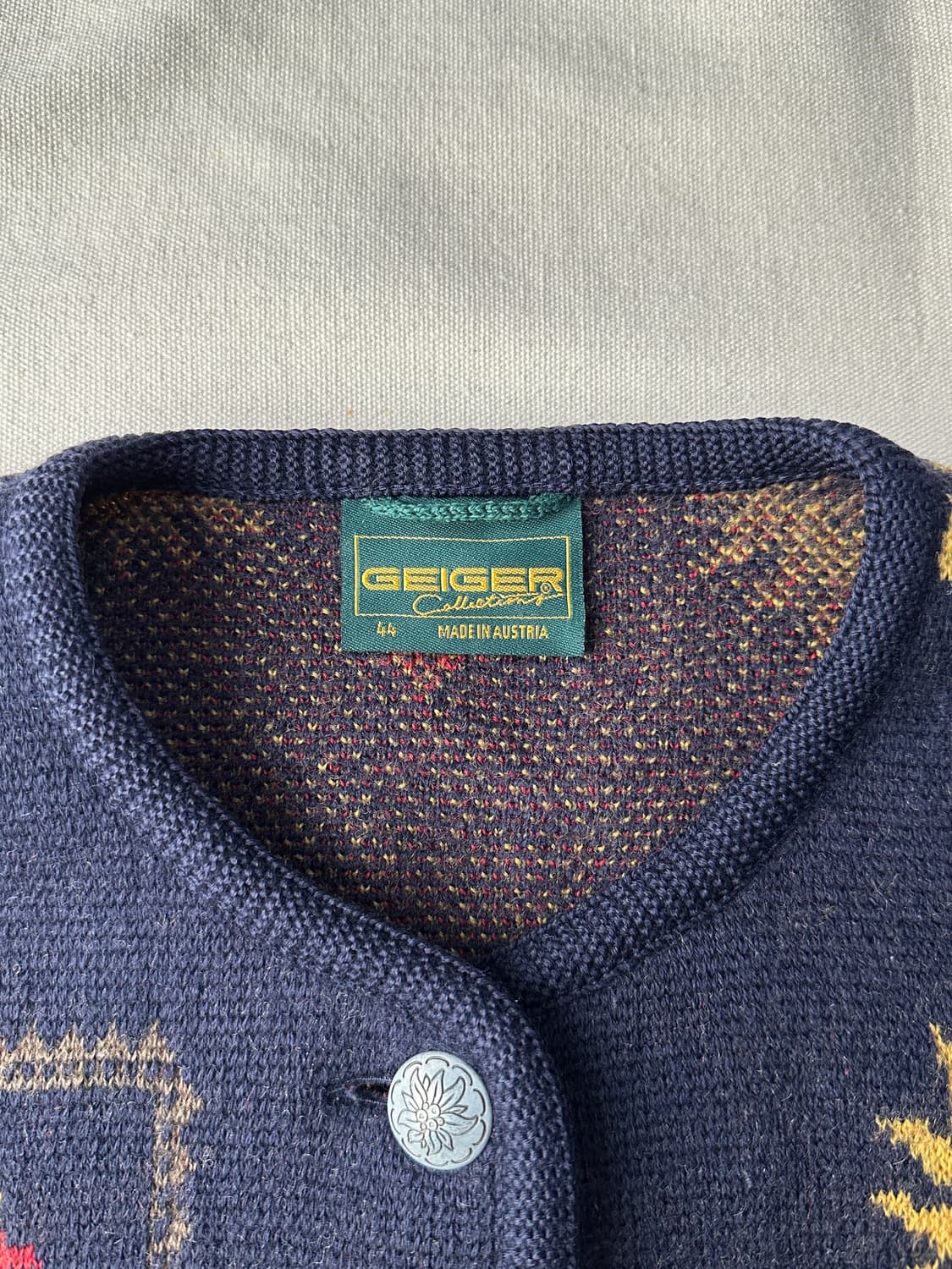 오스트리아 가이거 알프스 티롤리안 울 가디건 44 상품이미지2