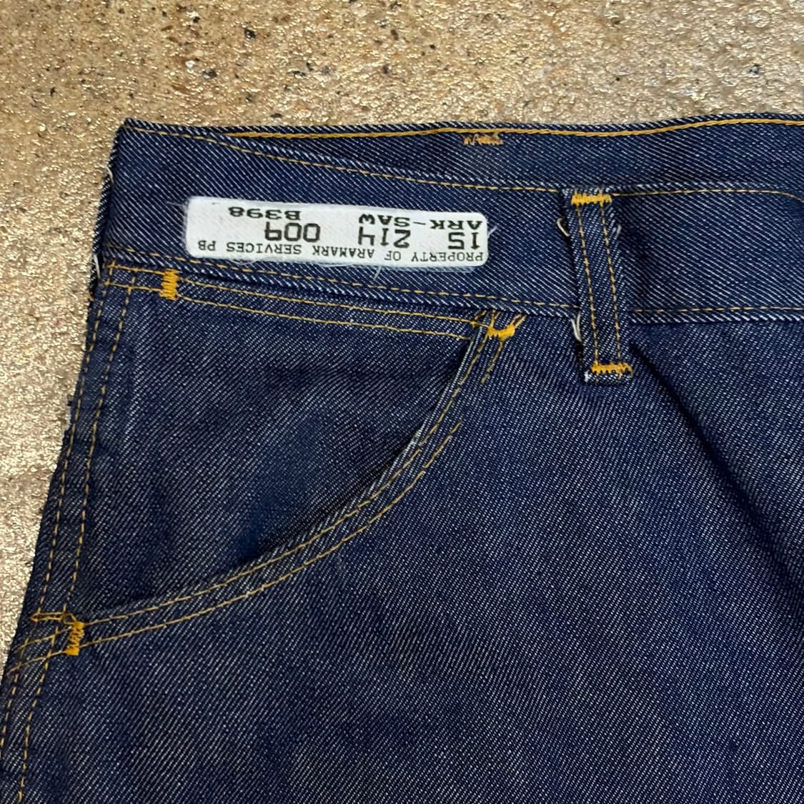 80s Made in USA 빈티지 레드캡 워크 청바지 데님팬츠 상품이미지3