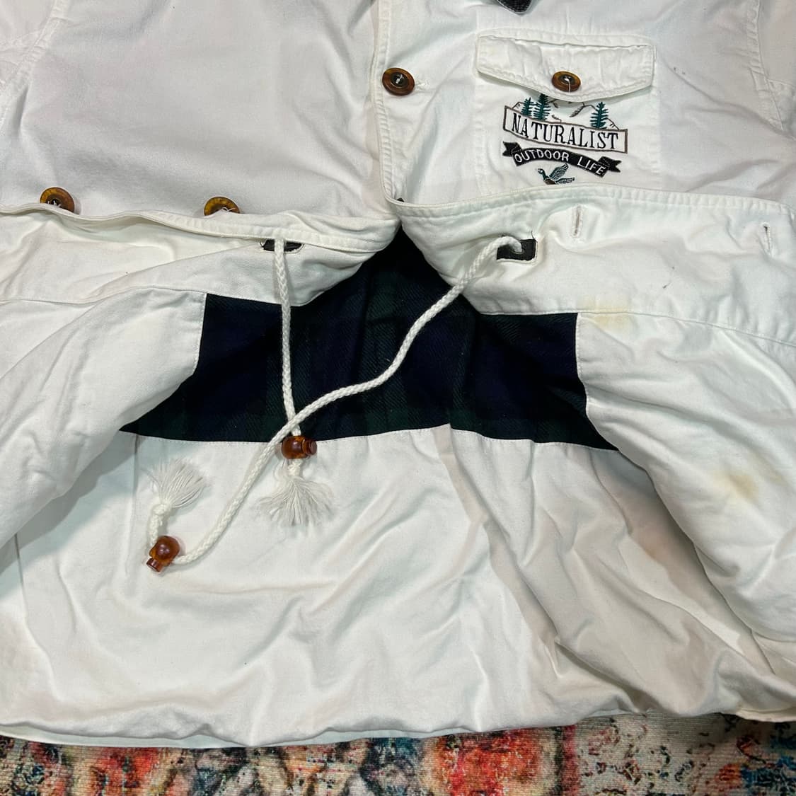 [L] 일본 빈티지 자수 패치 헌팅자켓 상품이미지5