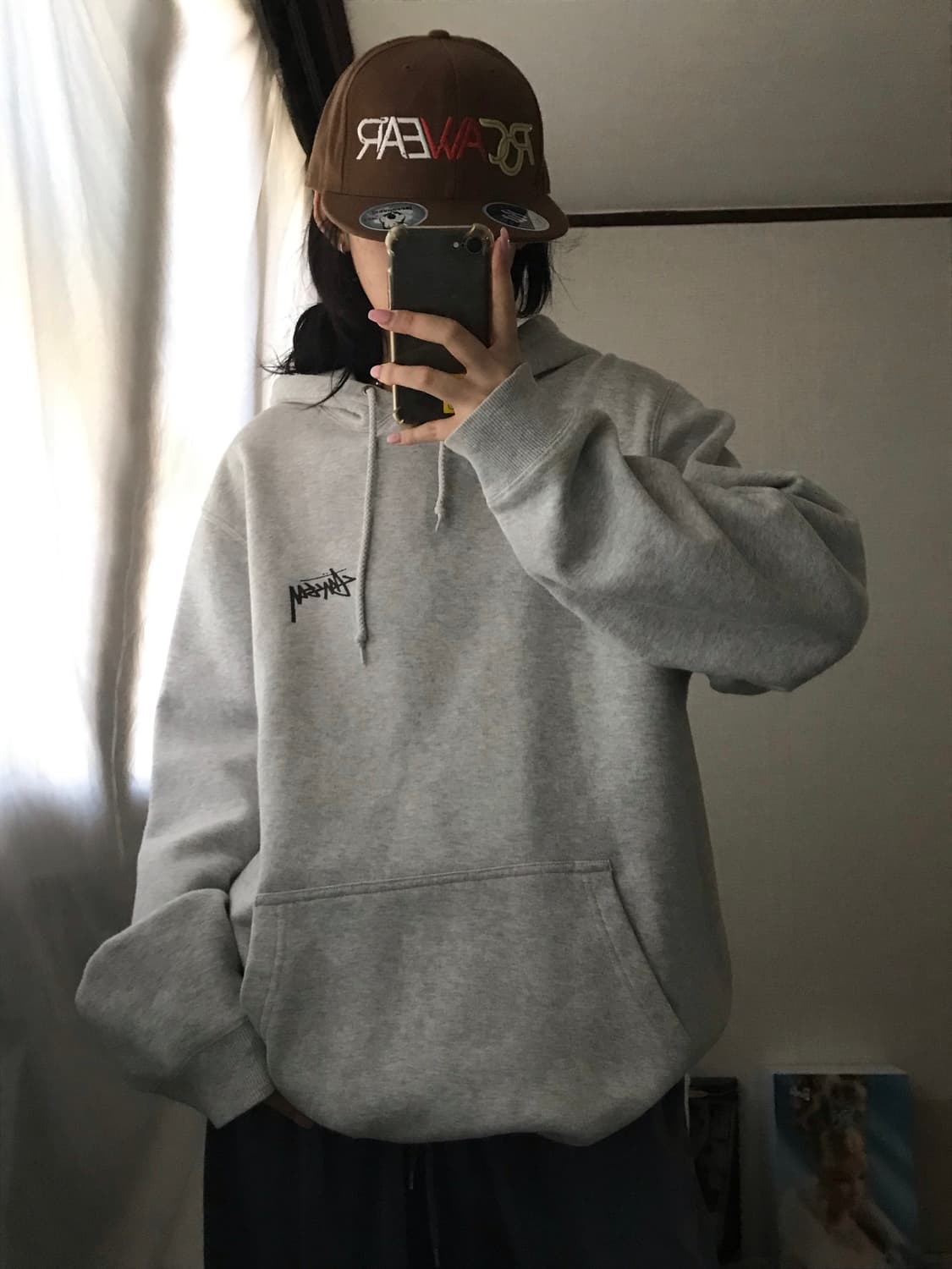 스투시 에잇볼 멜란지 후드티 상품이미지1