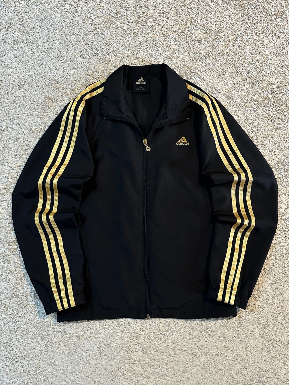 아디다스 ADIDAS 삼각로고 사이드라인 검골 바람막이 자켓 상품이미지1