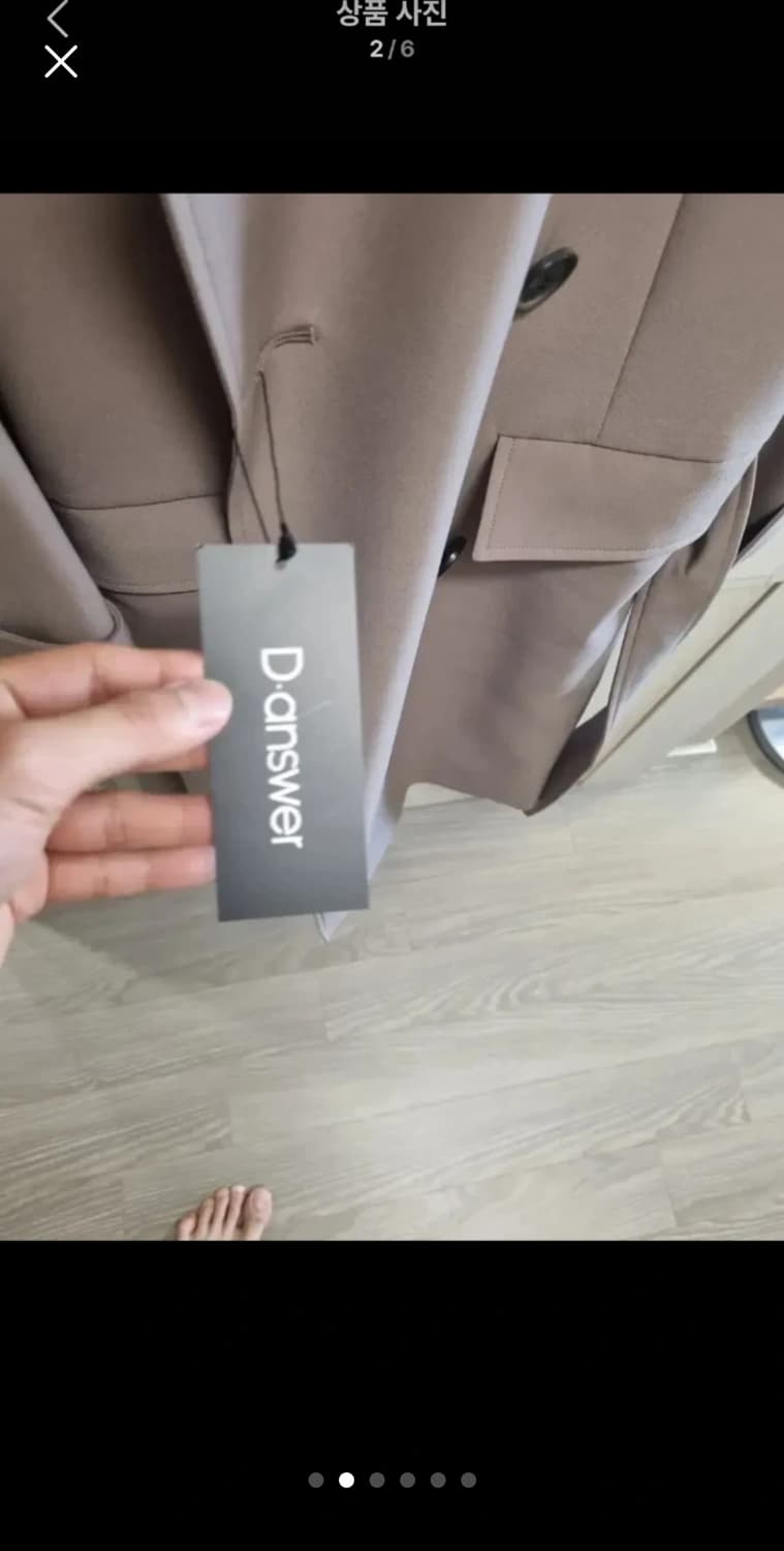 디앤써 오버사이즈 트렌치코트 95 사이즈 팝니다 <새제품> 상품이미지2