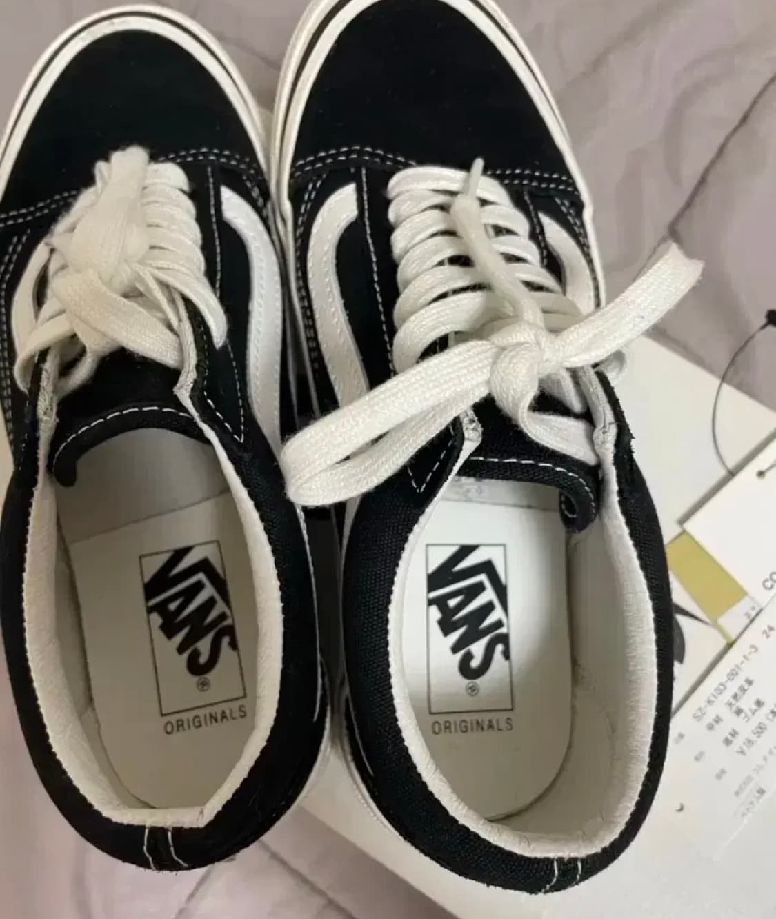 CDG 꼼데가르송 콜라보 반스 올드스쿨 블랙 상품이미지4