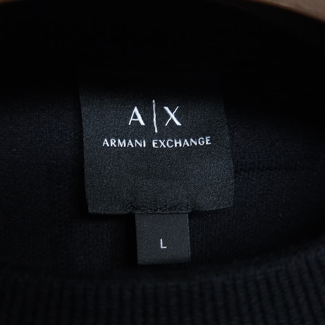 L ) A|X 아르마니 익스체인지 블랙 패턴 니트 상품이미지5