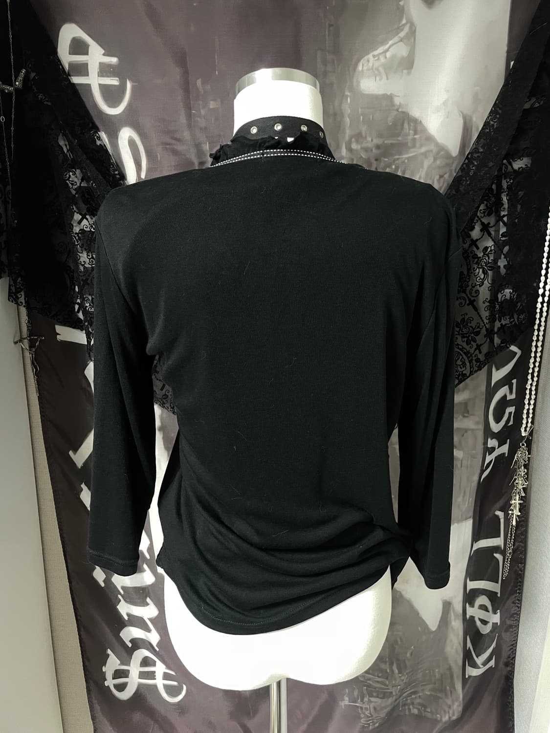 Jpn gothic top 가디건 셋업 고스페어리로걀오네갸루스즈코니혼진 상품이미지2