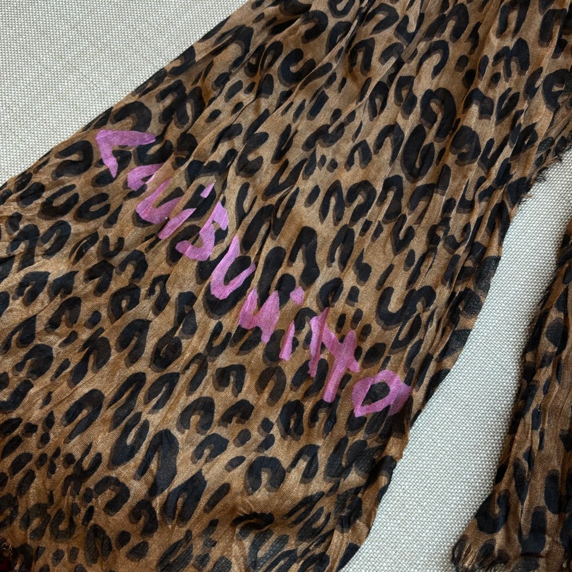 레오파드 패턴 대형 스카프 상품이미지7