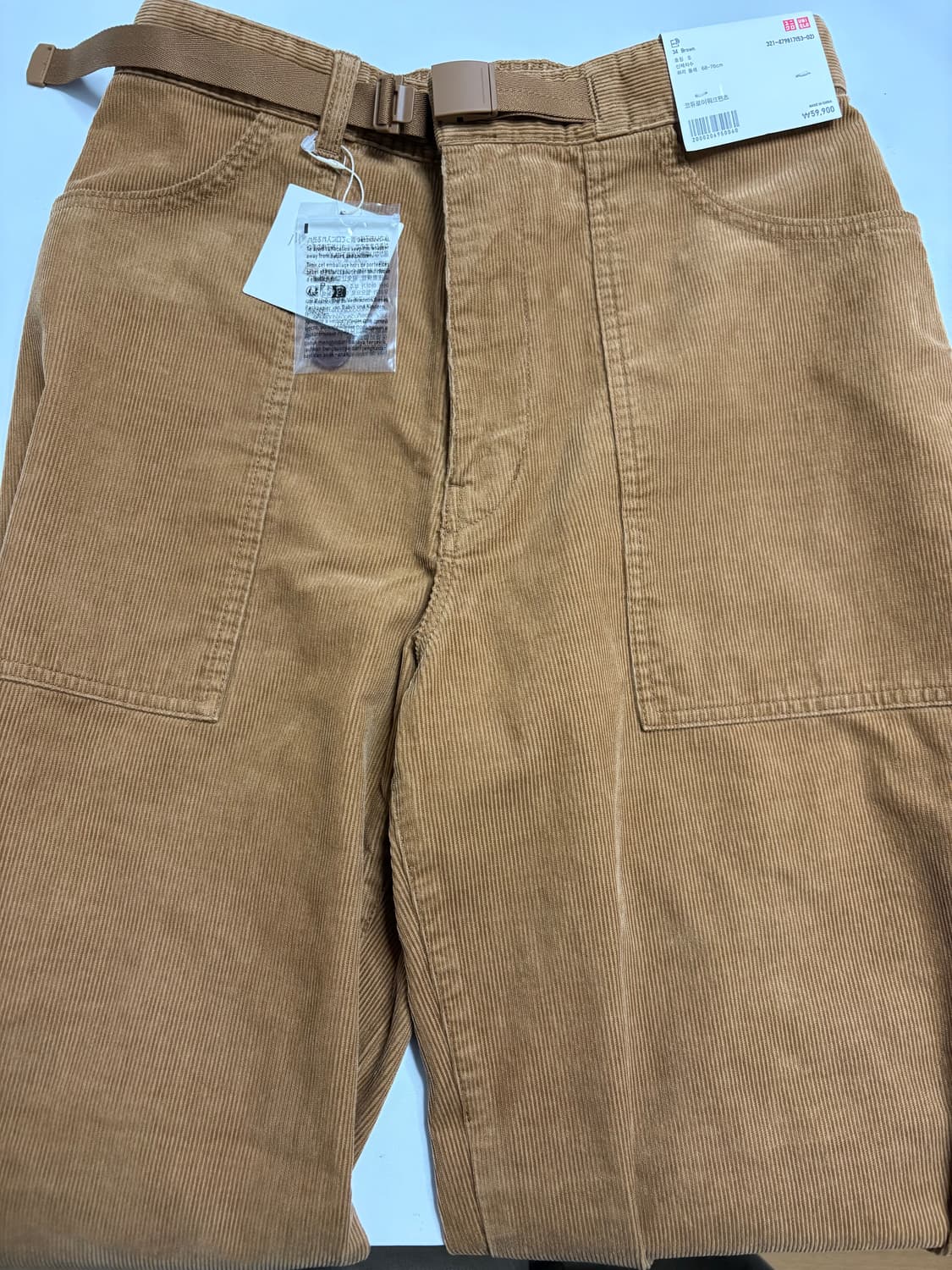 JW앤더슨x유니클로 코듀로이 커브드 워크팬츠 상품이미지4