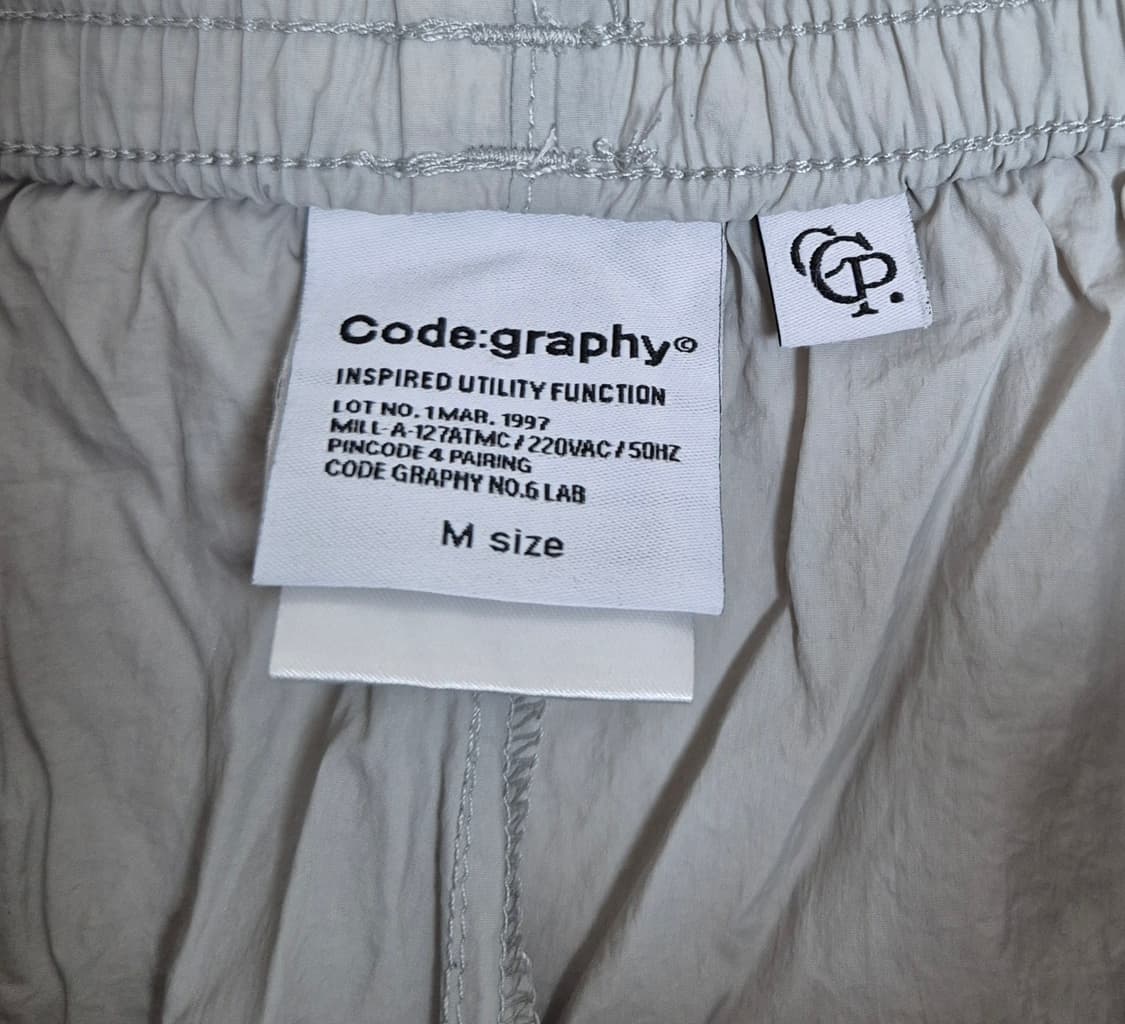 코드그라피 스트링 나일론 팬츠 상품이미지3