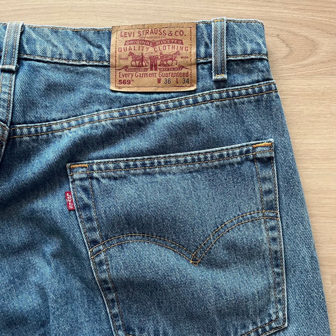 [36] 90s 빈티지 리바이스 569 컷오프 made in usa 상품이미지5